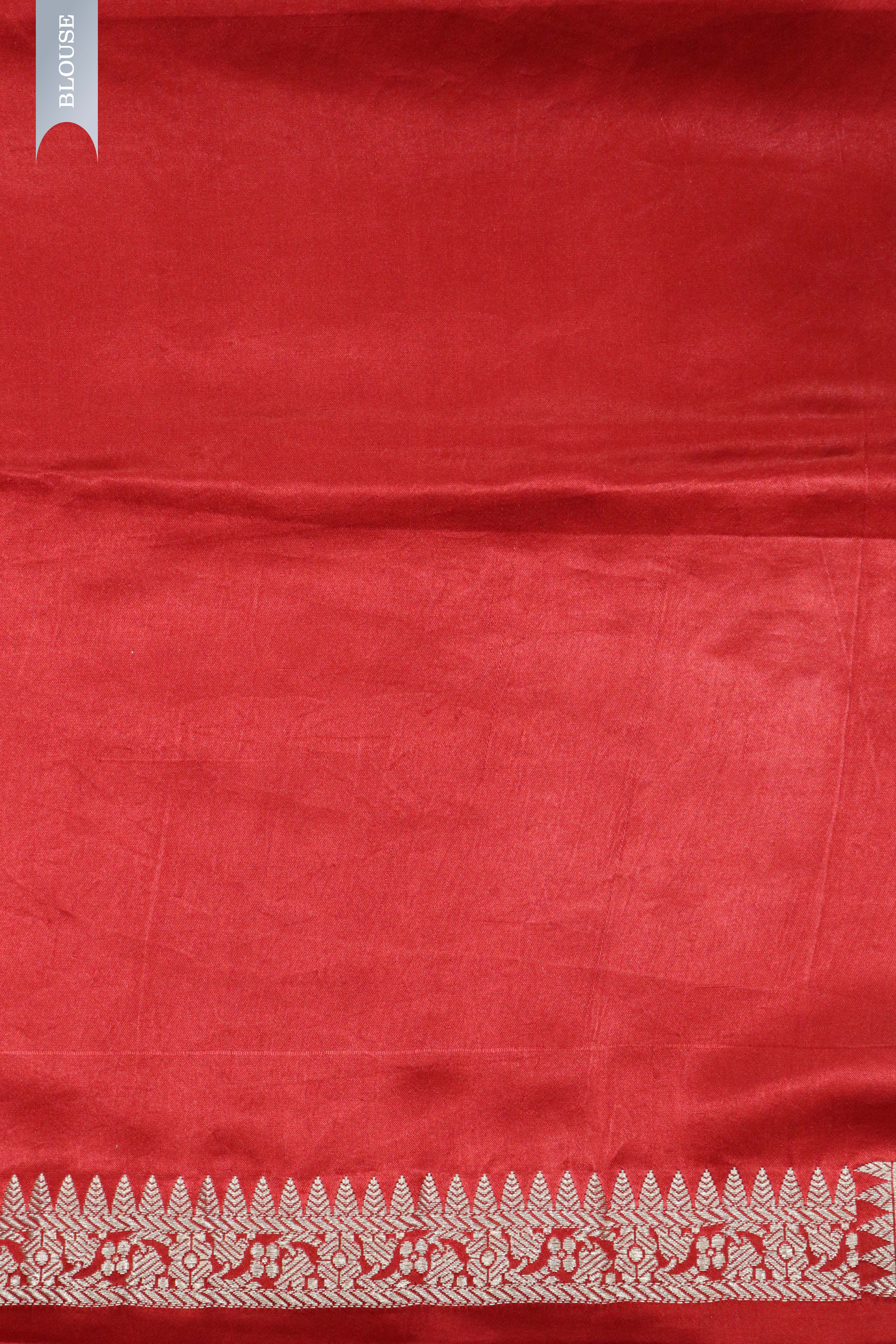 Red Banaras Fancy Butta Silk Saree