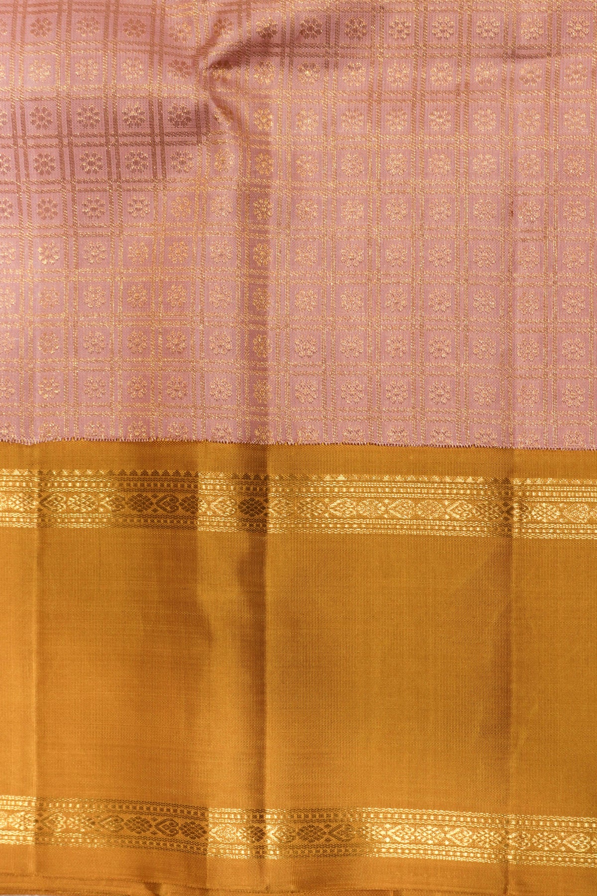 Baby Pink Kanchivaram Silk Saree