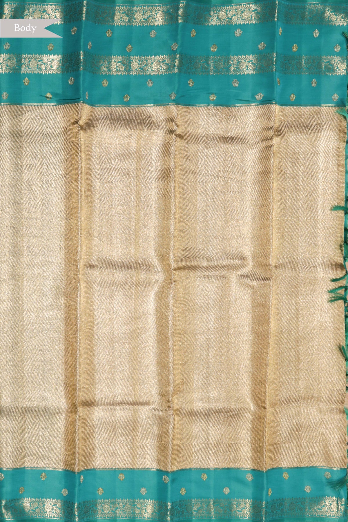Silver Gold Kanchivaram Tissue Silk Saree