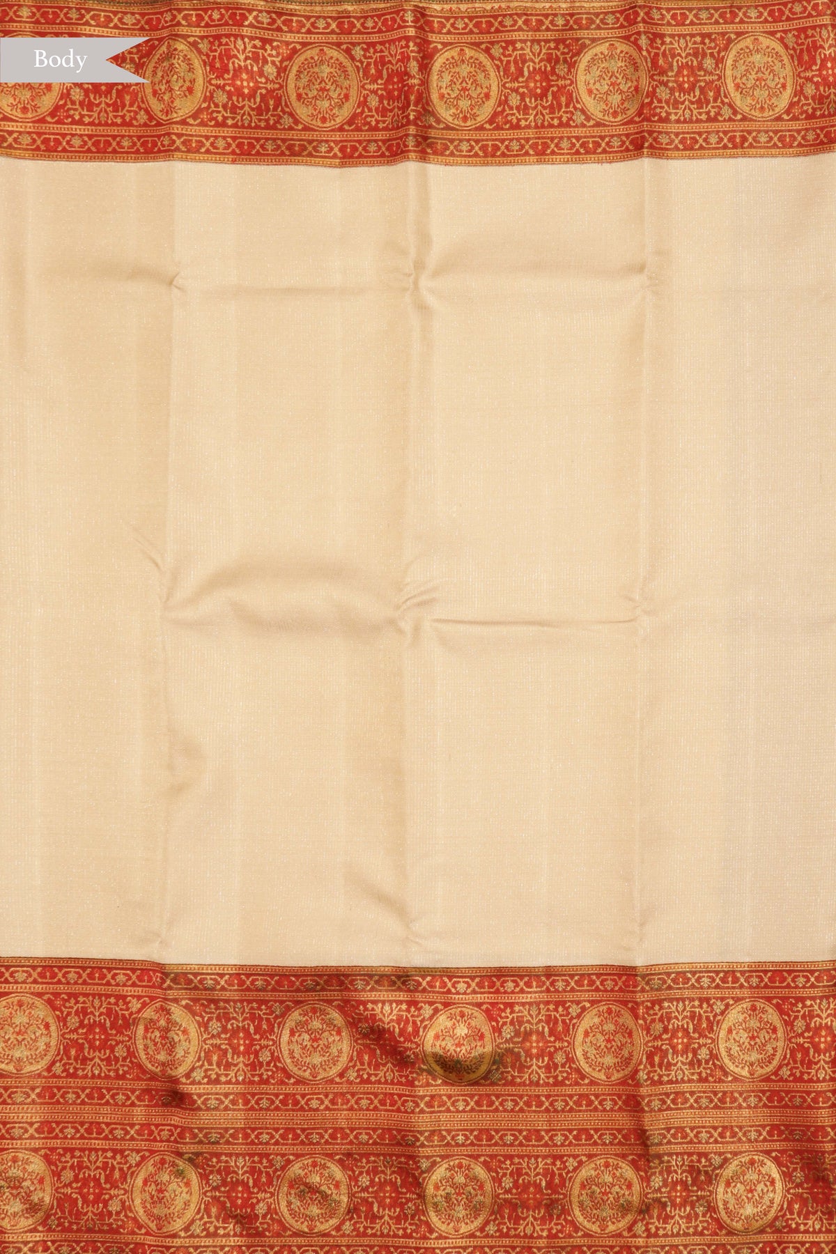 Off-White Kanchivaram Silk Saree