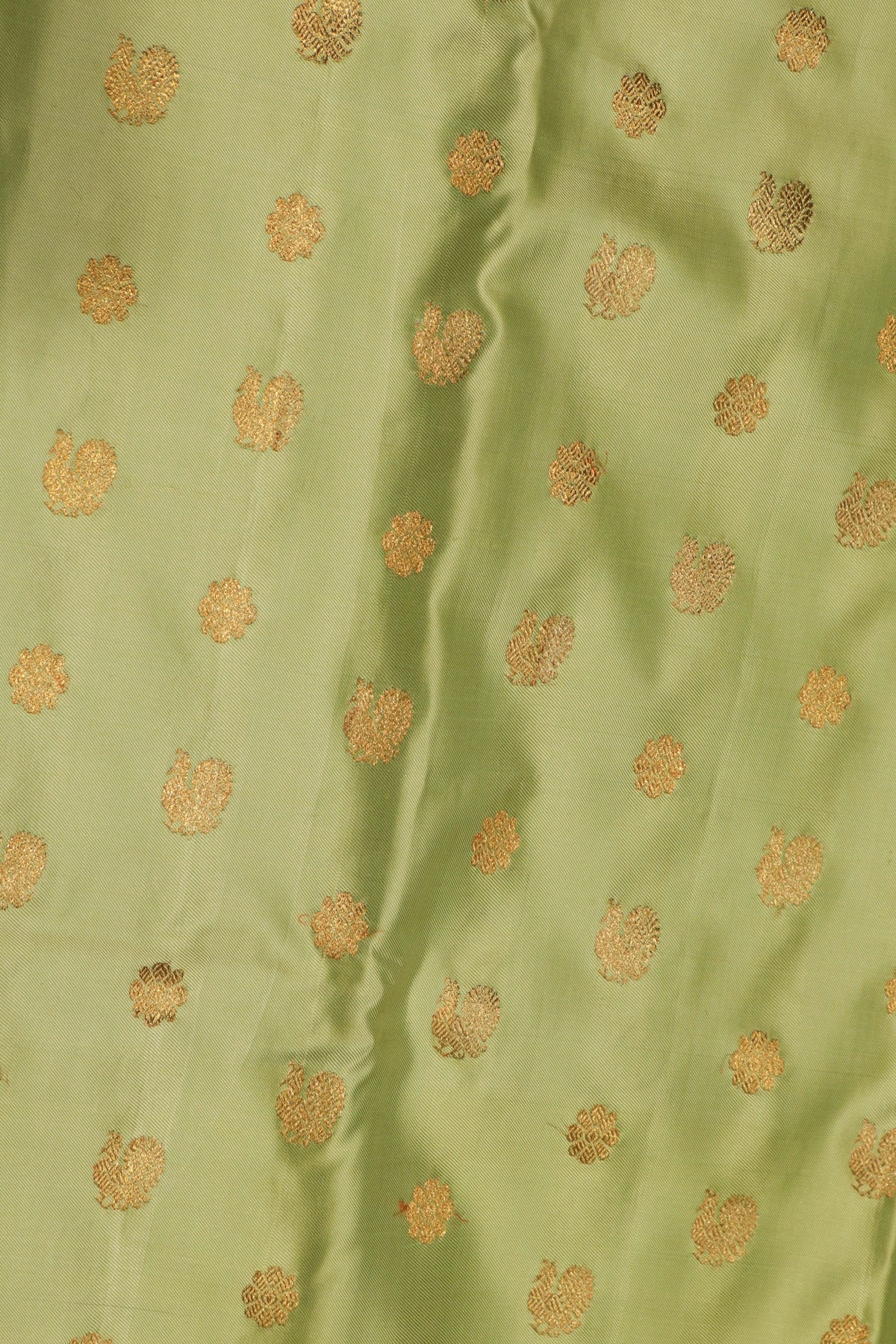 Pista Green Twill Silk Saree