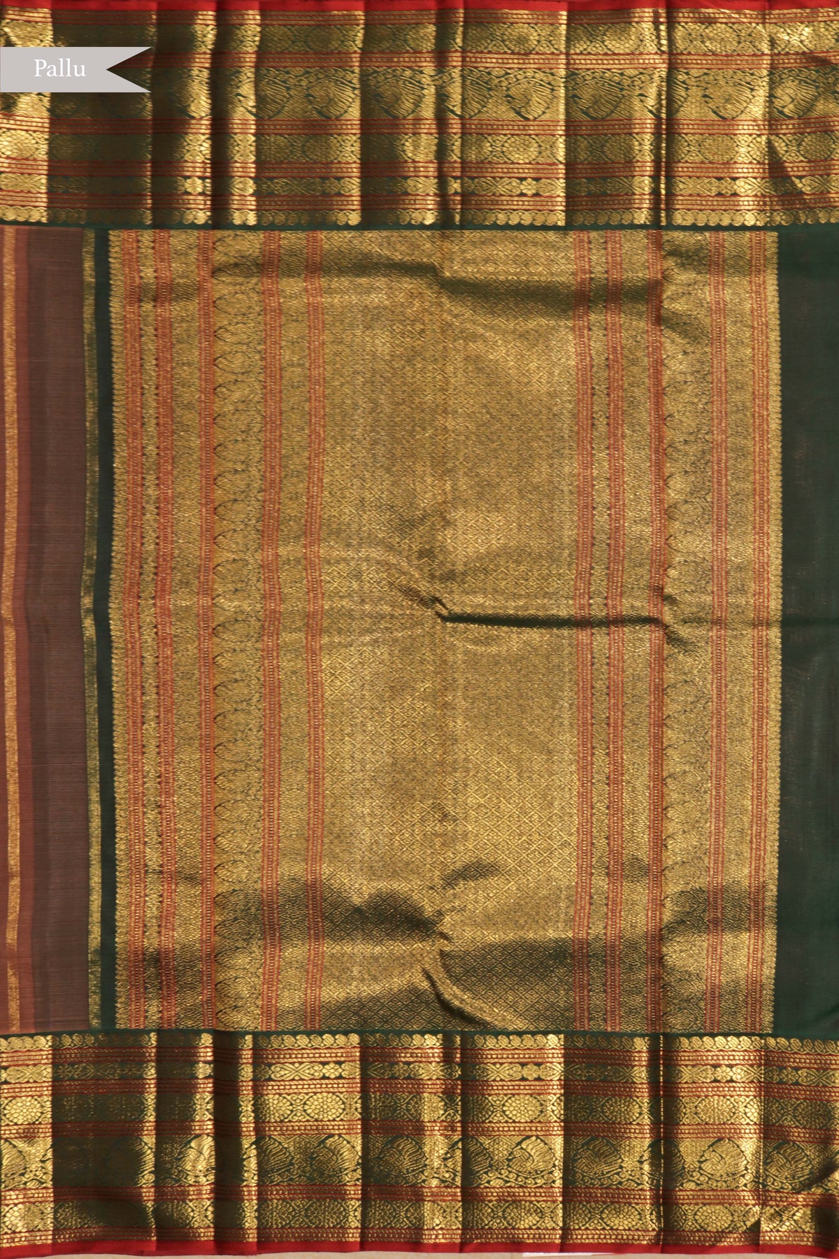 Peach Kanchivaram Silk Saree