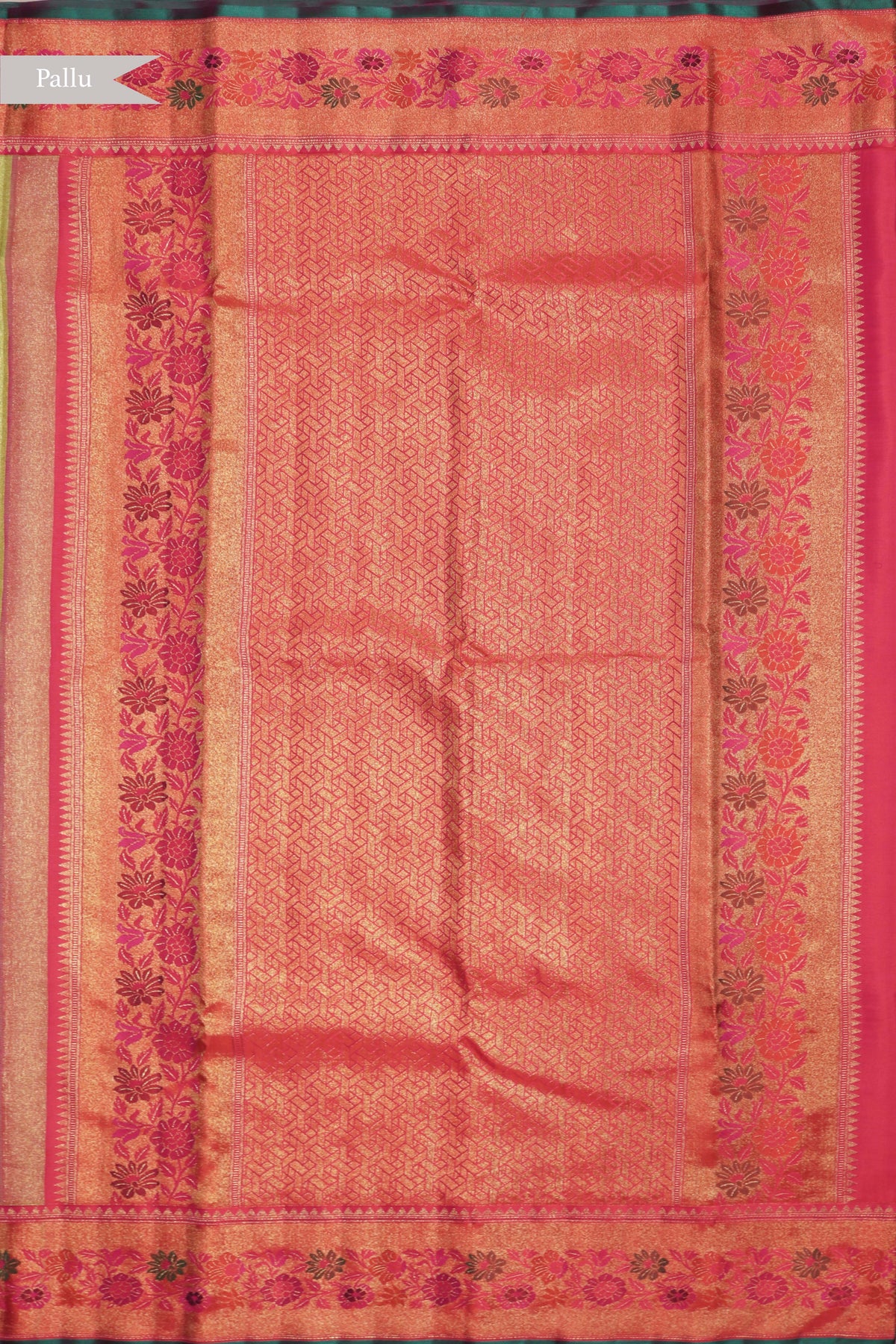 Pista Green Kanchivaram Tissue Silk Saree