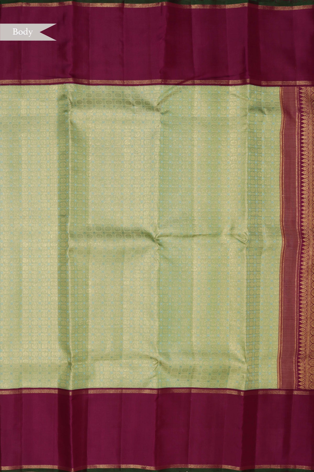 Sea Green Kanchivaram Silk Saree