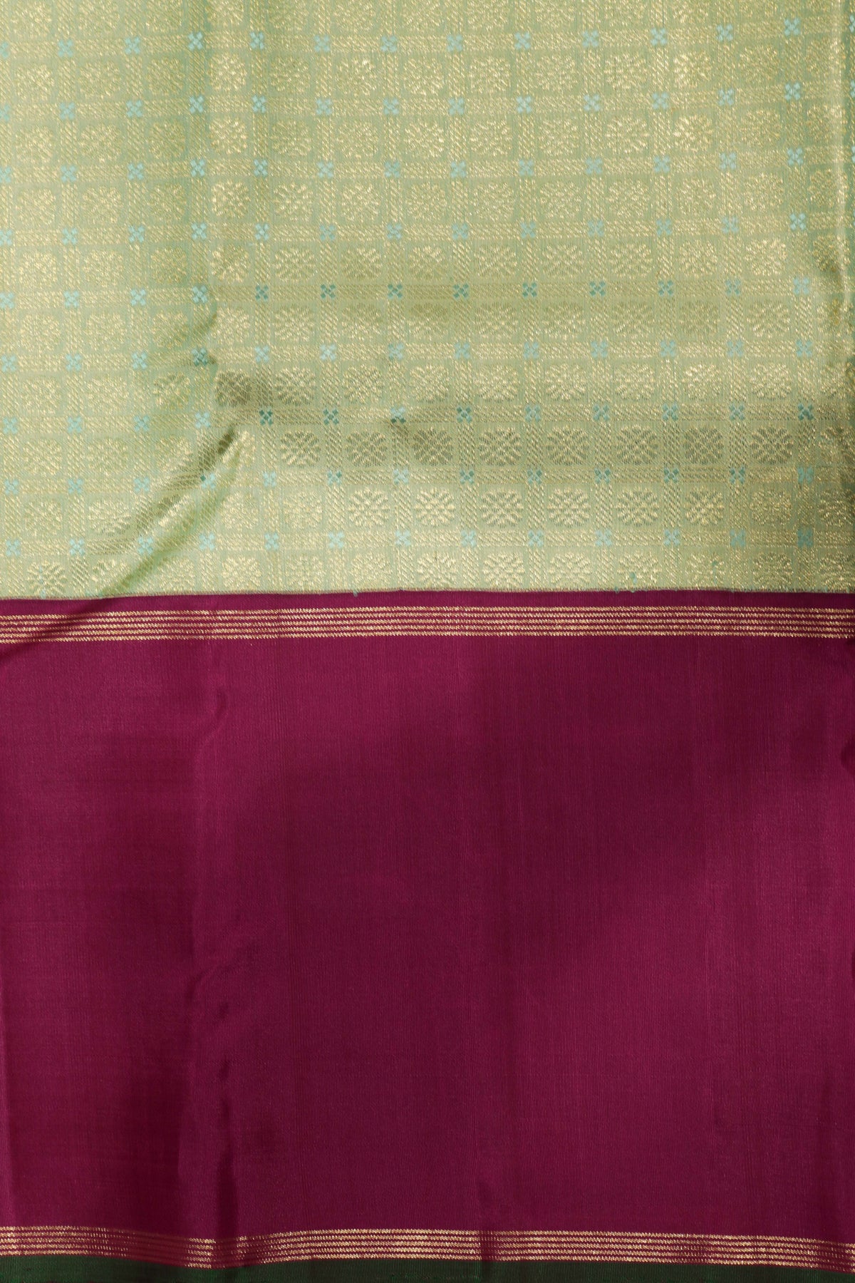 Sea Green Kanchivaram Silk Saree
