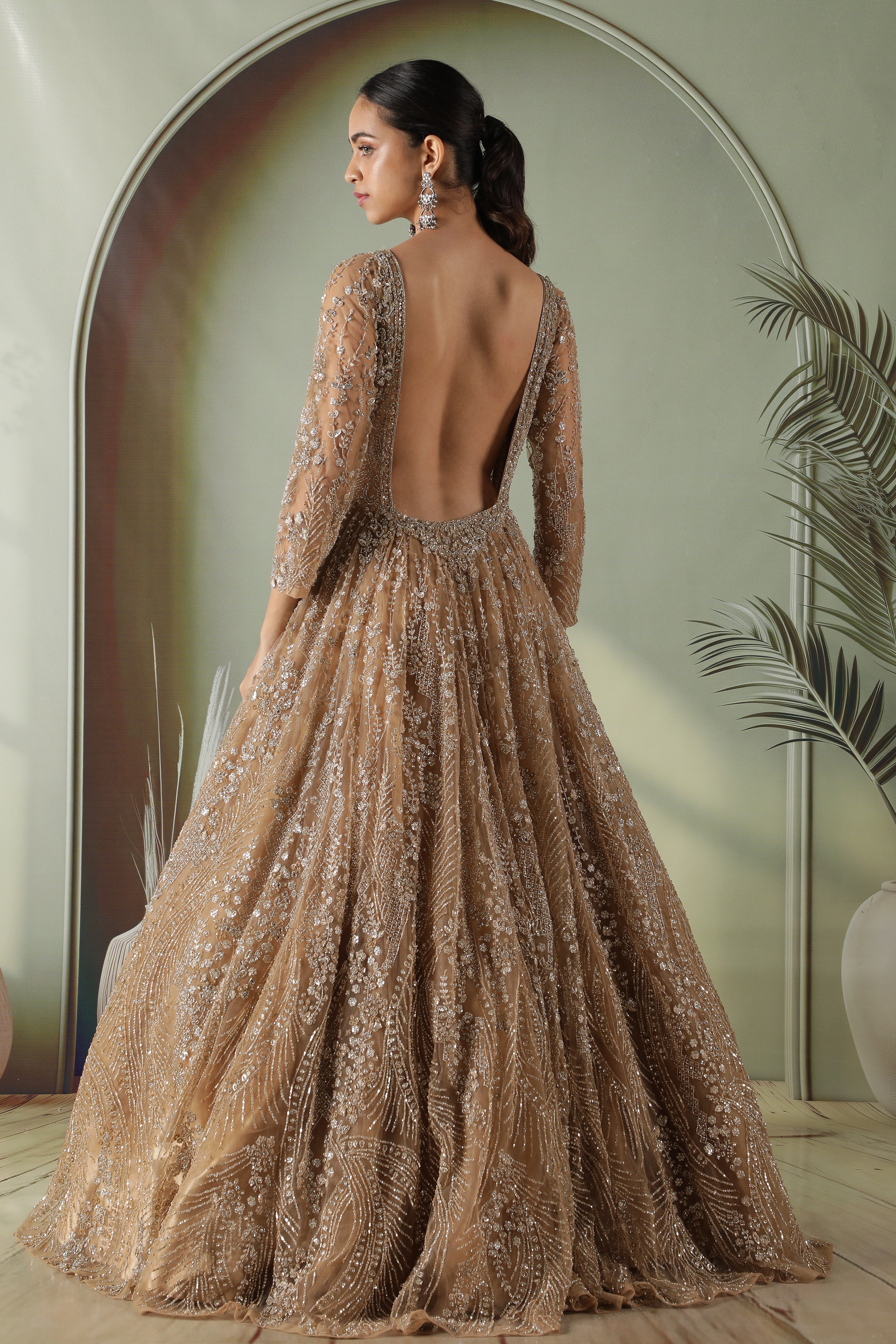 Gold Net Gown