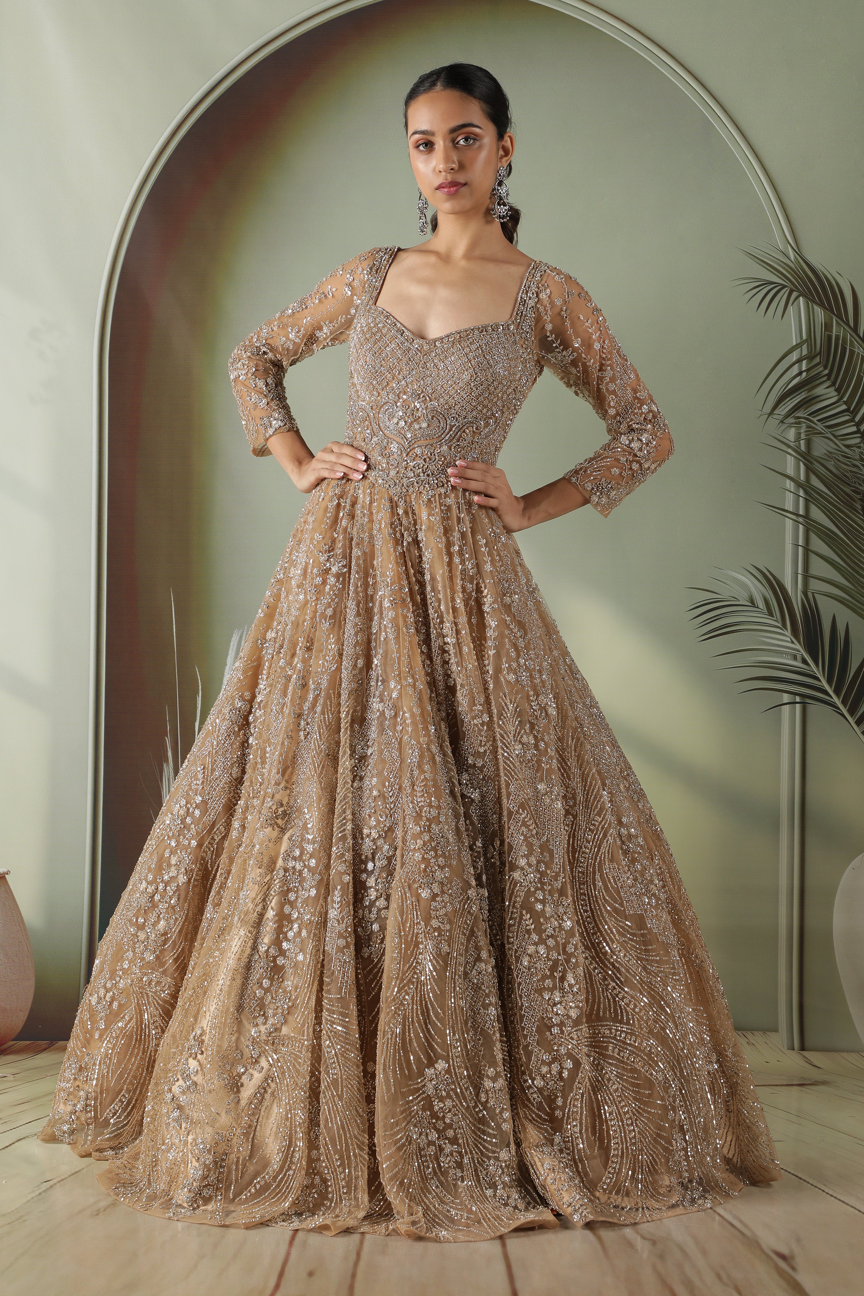Gold Net Gown