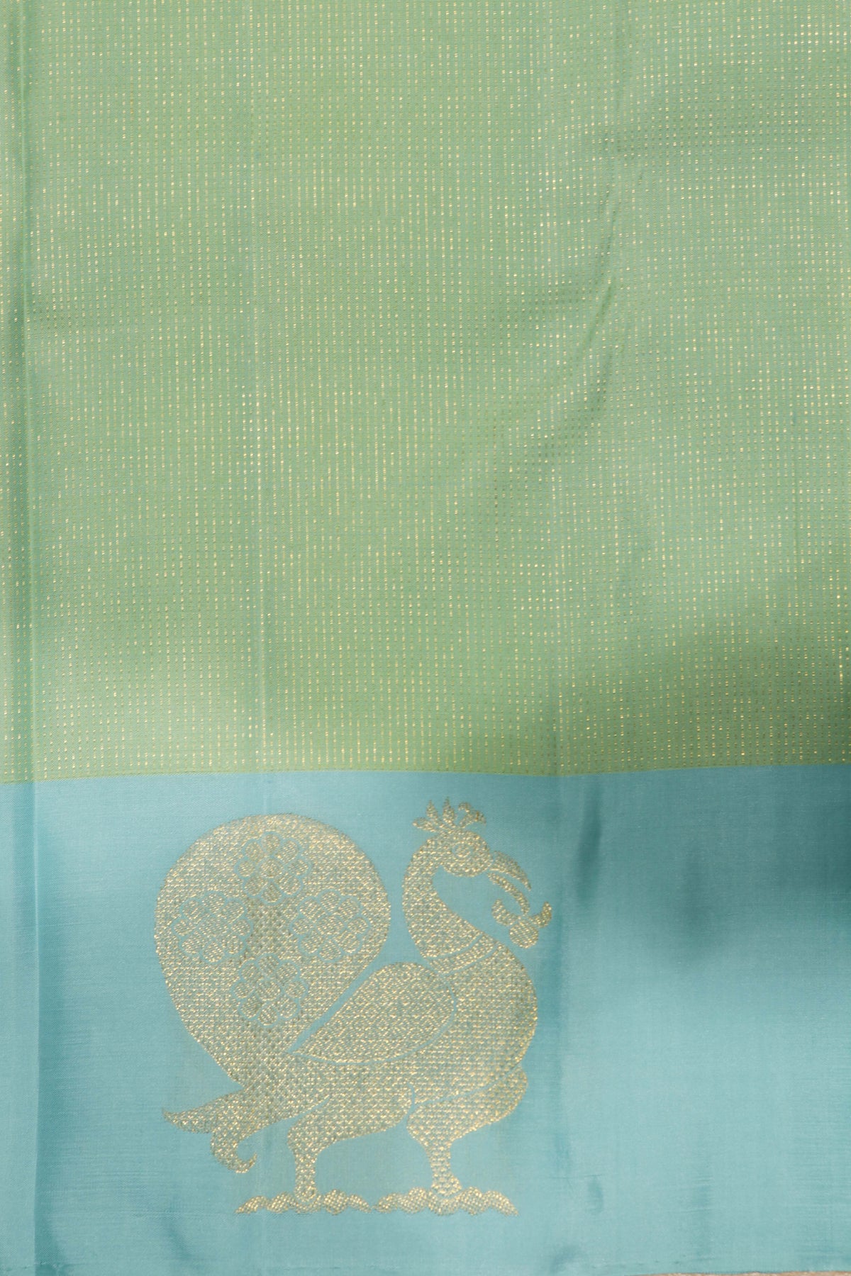 Sea Green Kanchivaram Silk Saree