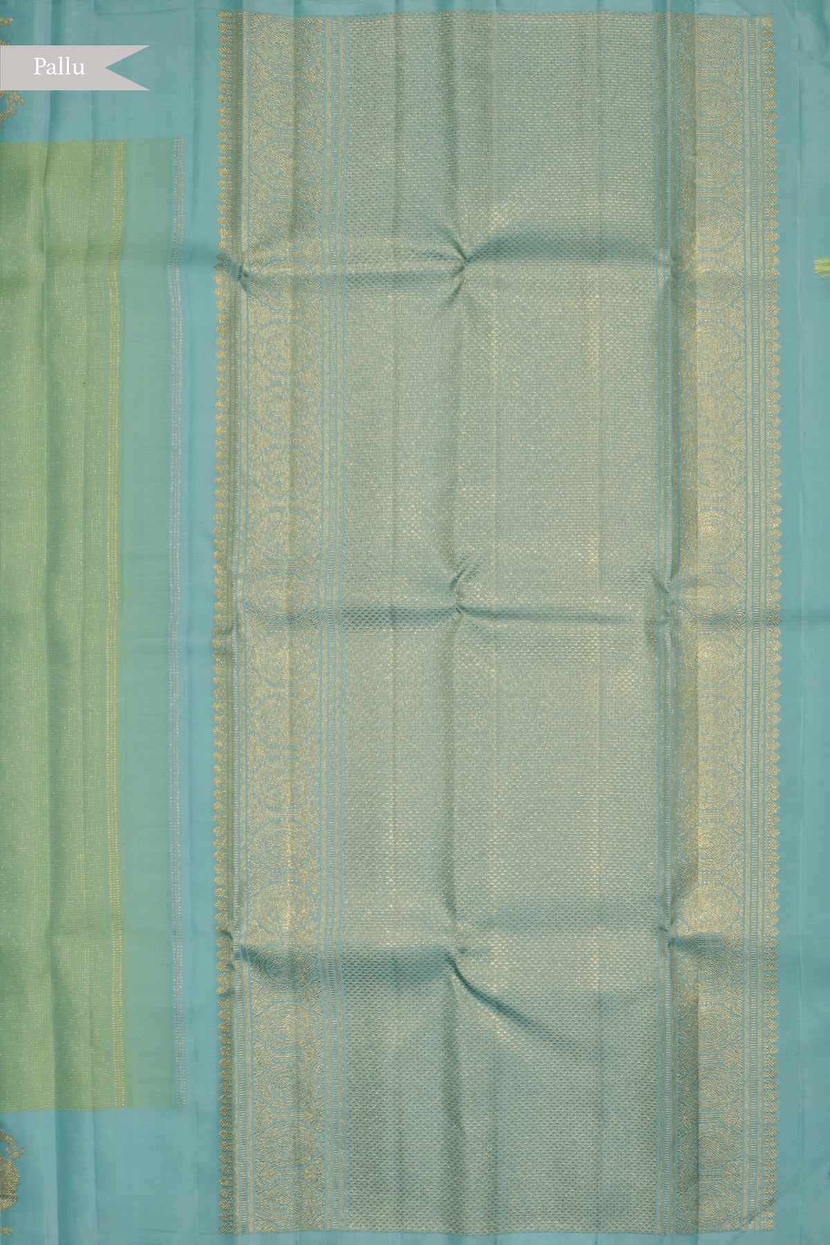 Sea Green Kanchivaram Silk Saree