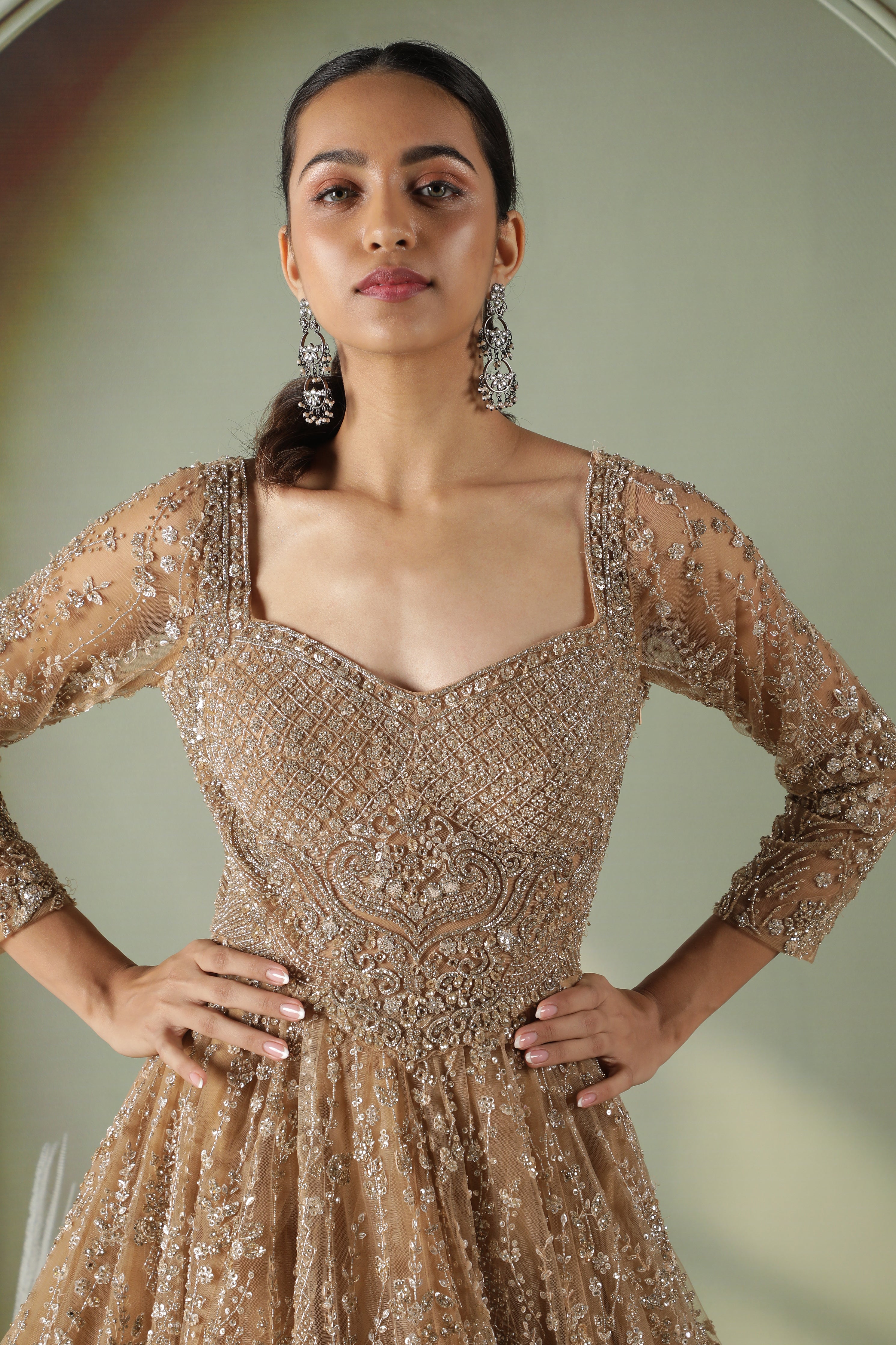 Gold Net Gown