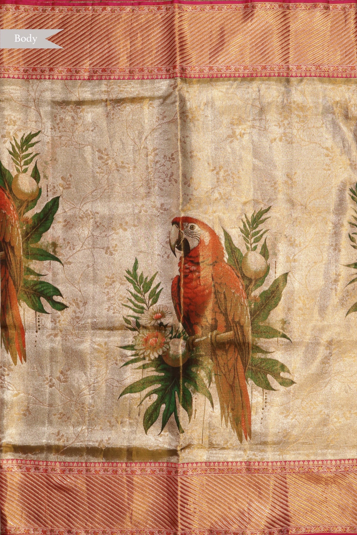 Gold Kanchivaram Tissue Silk Saree
