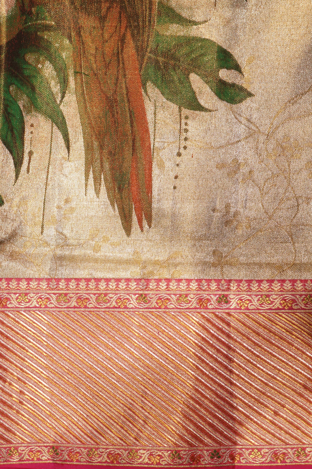 Gold Kanchivaram Tissue Silk Saree