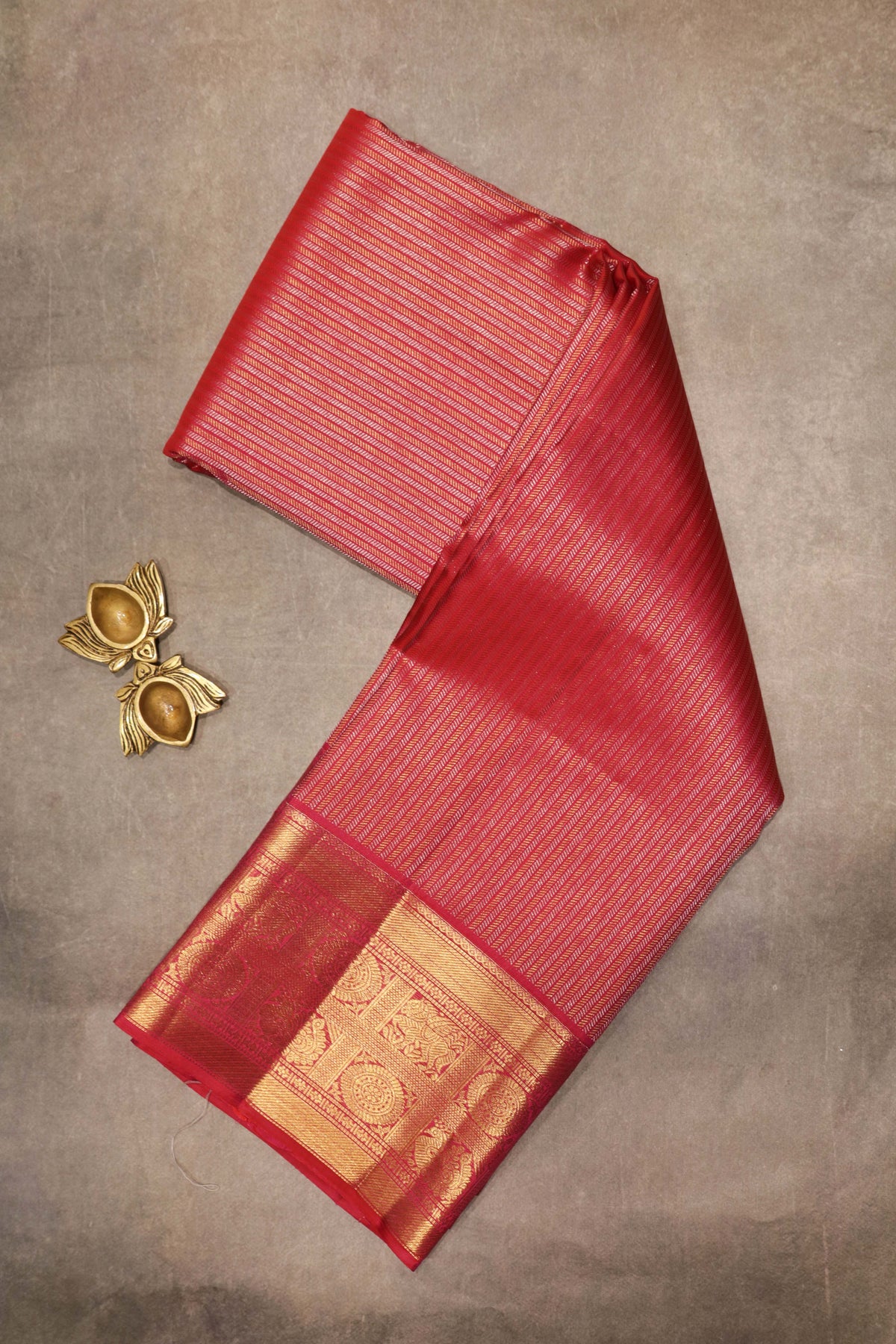 Pink Kanchivaram Silk Zari Saree