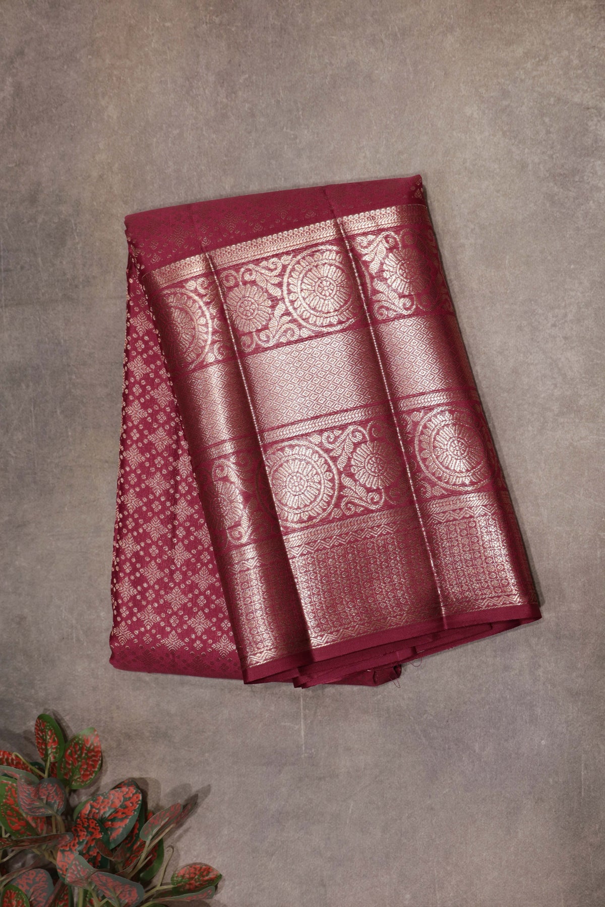 Onion Pink Kanchivaram Silk Saree