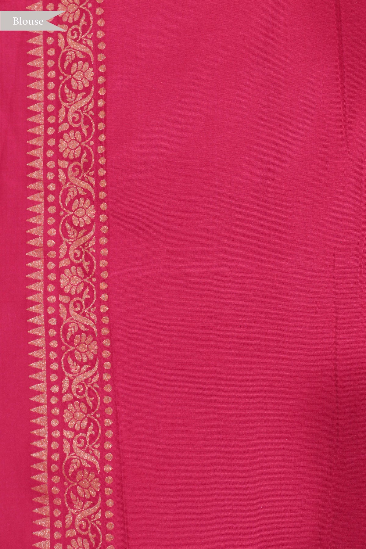 Rani Pink Banarasi Silk Jamdani Saree