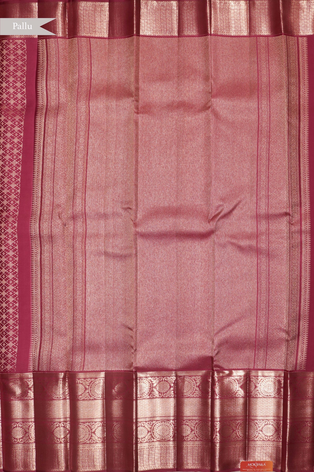 Onion Pink Kanchivaram Silk Saree