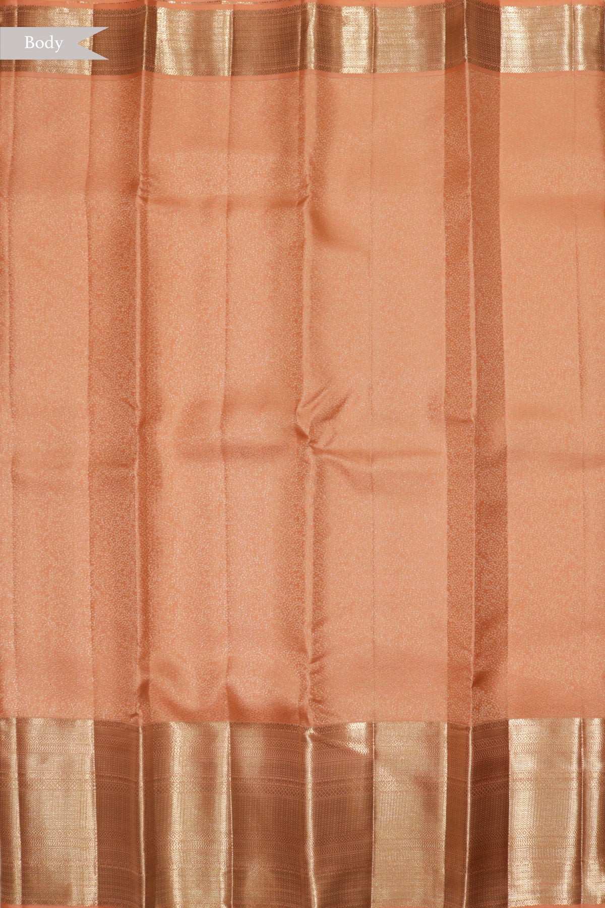 Peach Kanchivaram Silk Saree