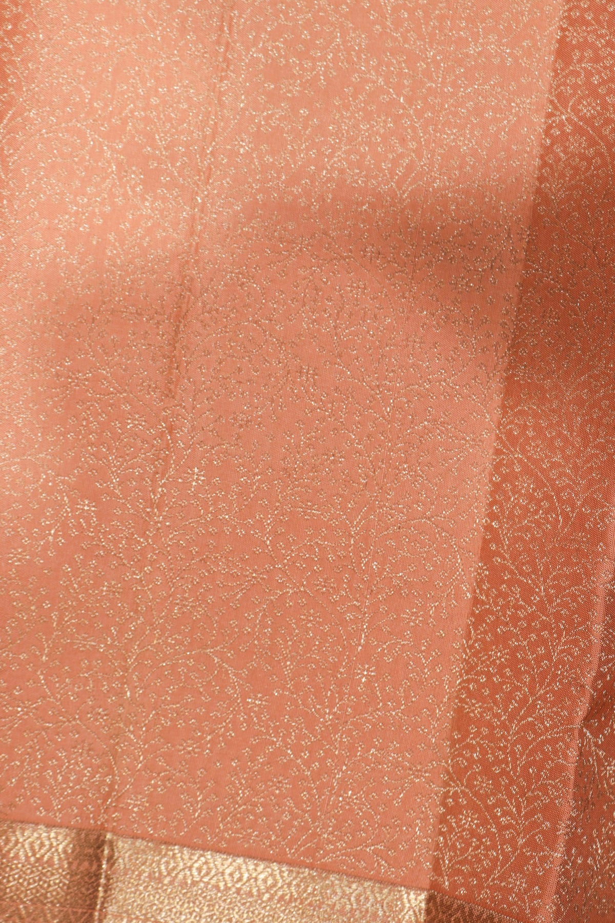 Peach Kanchivaram Silk Saree