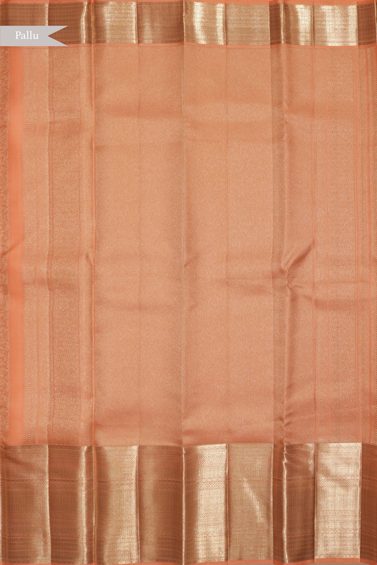 Peach Kanchivaram Silk Saree