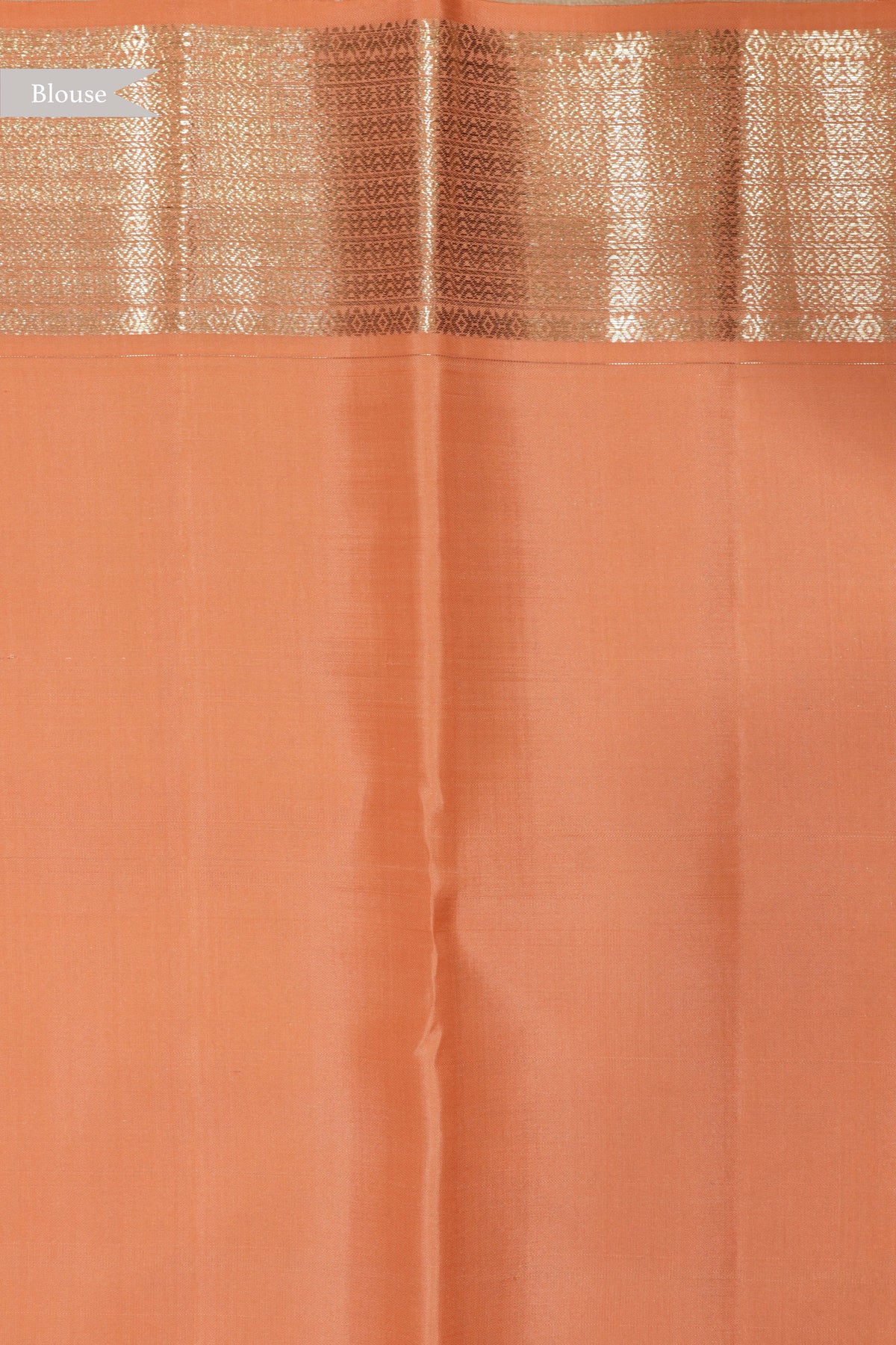 Peach Kanchivaram Silk Saree