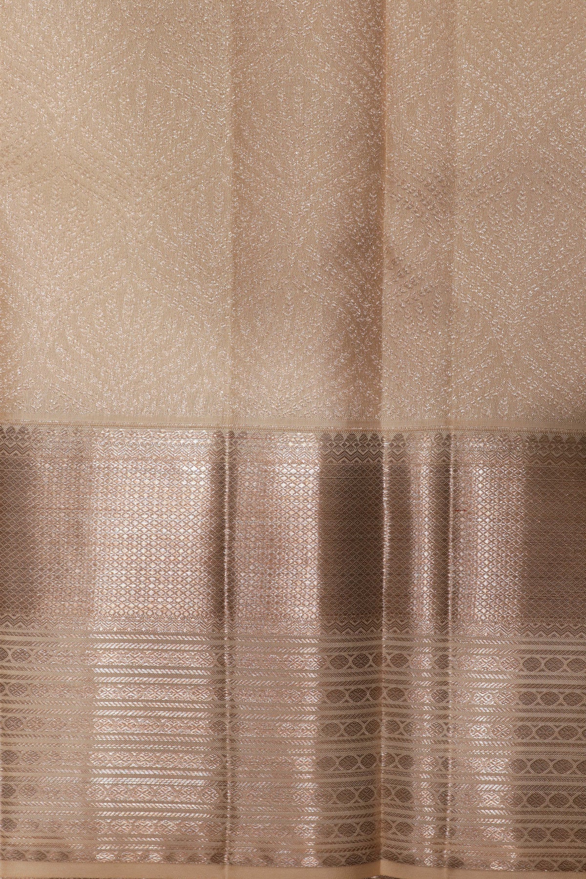 Light Gold Kanchivaram Silk Saree