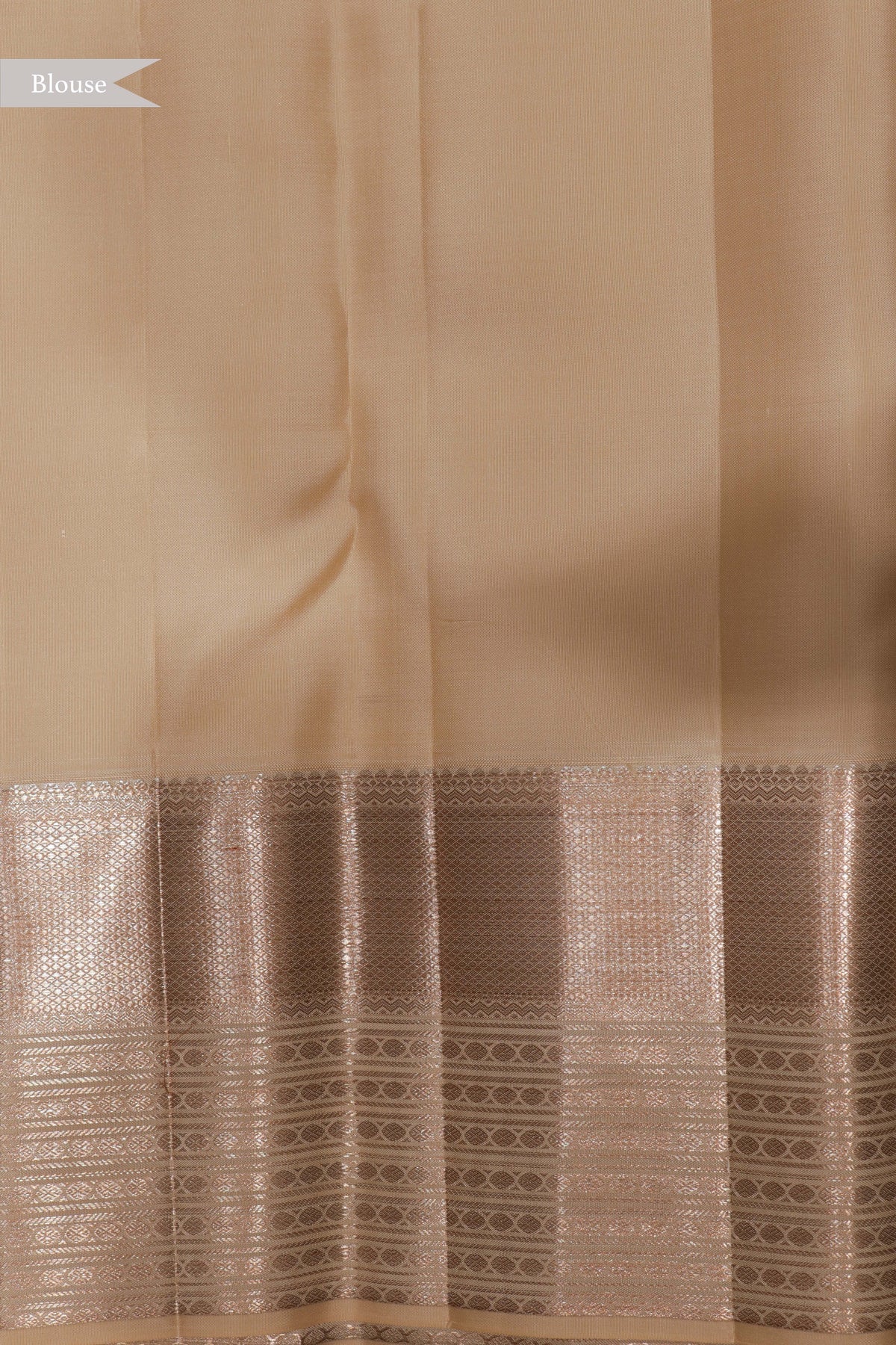 Light Gold Kanchivaram Silk Saree