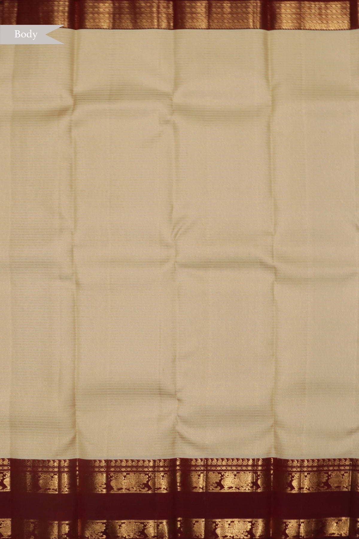 Off-White Kanchivaram Silk Saree
