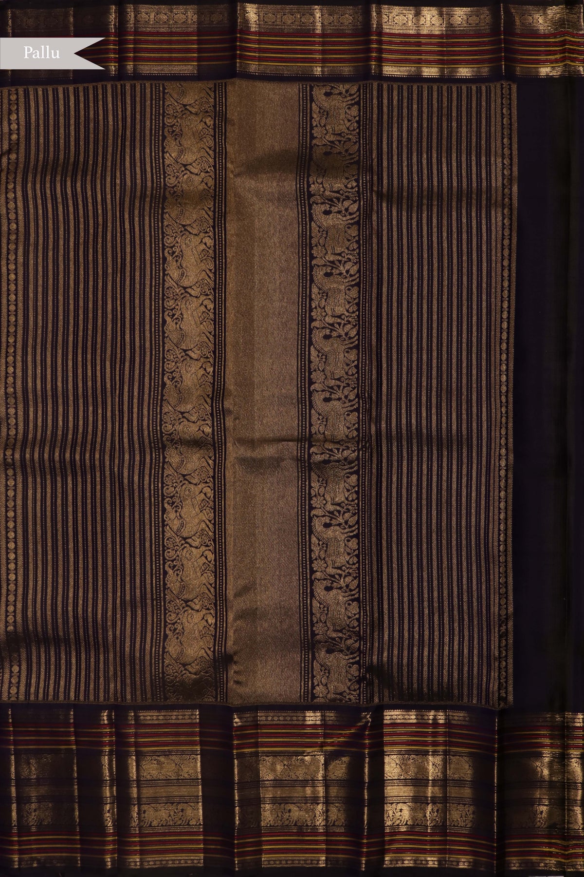 Peach Kanchivaram Silk Saree