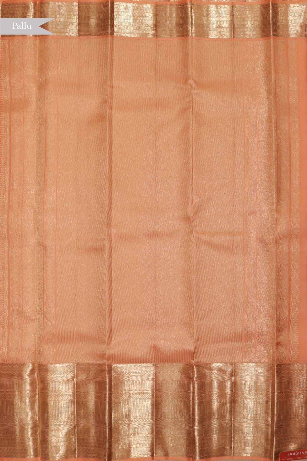 Peach Kanchivaram Silk Saree