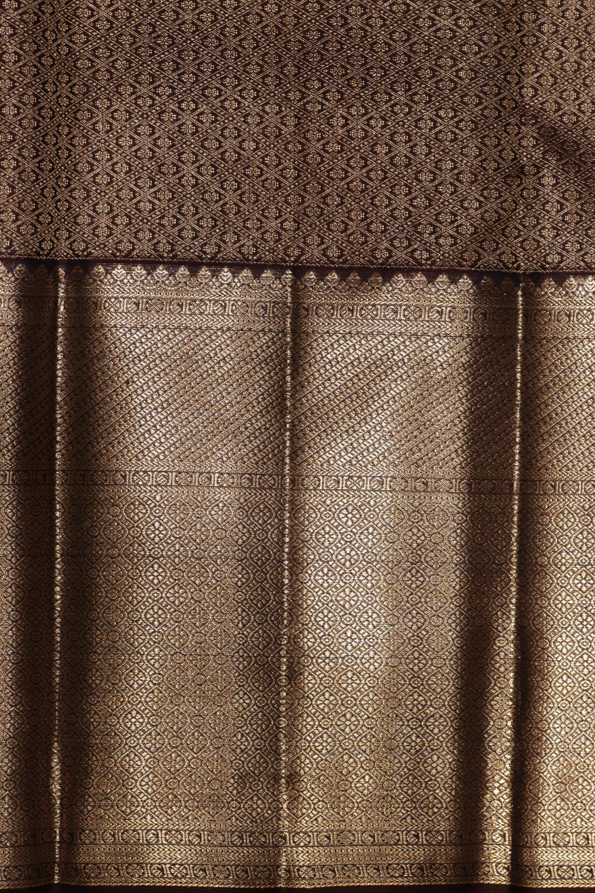 Coffee Brown Kanchivaram Silk Saree