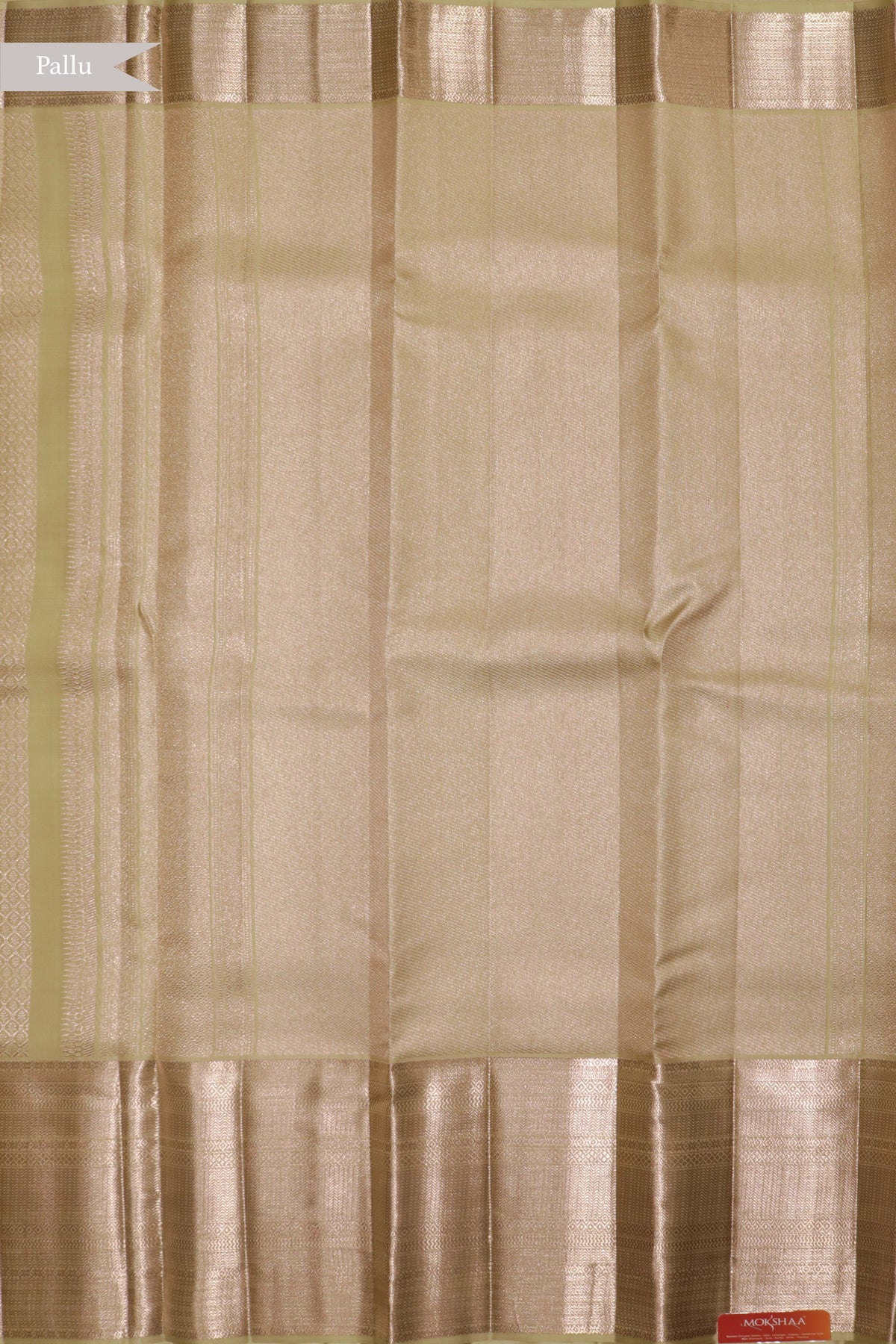 Light Pista Green Kanchivaram Silk Saree