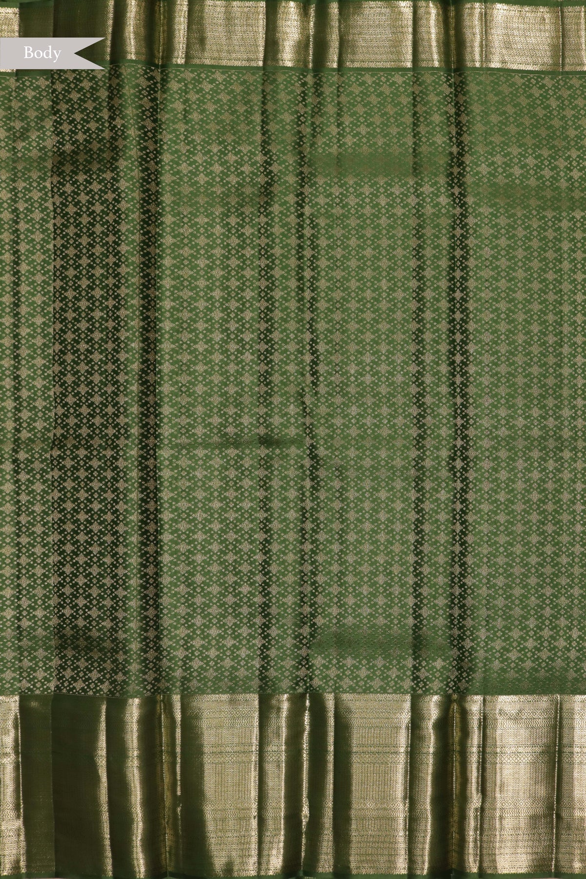 Leaf Green Kanchivaram Silk Saree