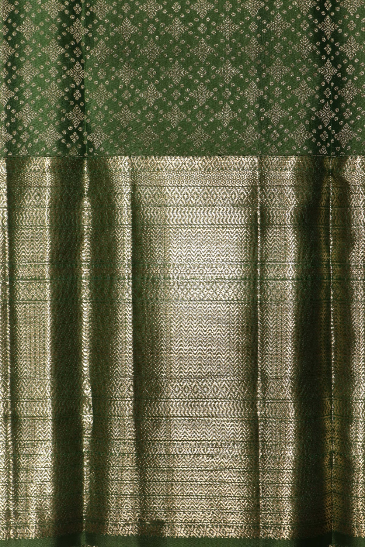 Leaf Green Kanchivaram Silk Saree
