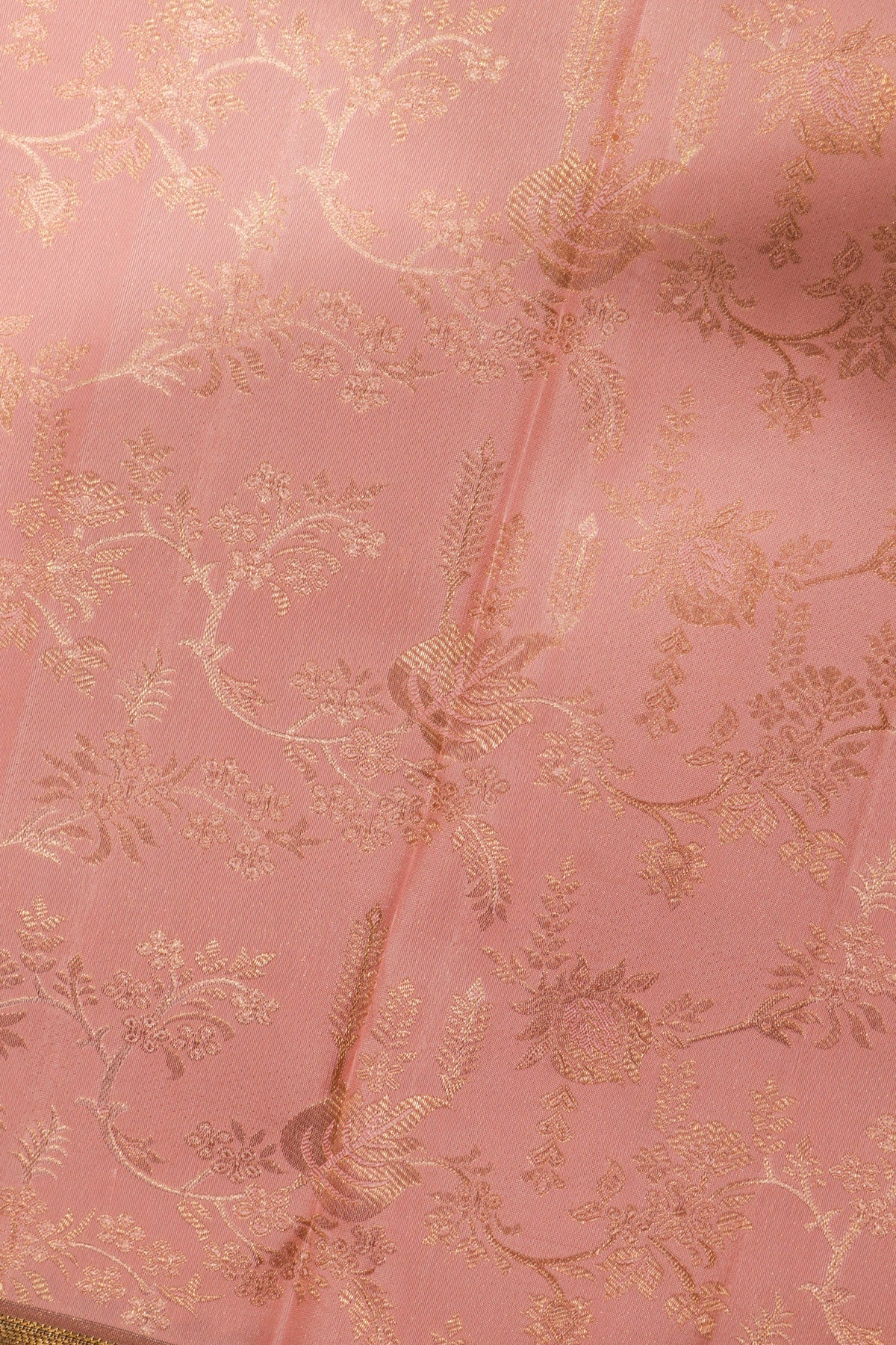 Baby Pink Kanchivaram Silk  Saree