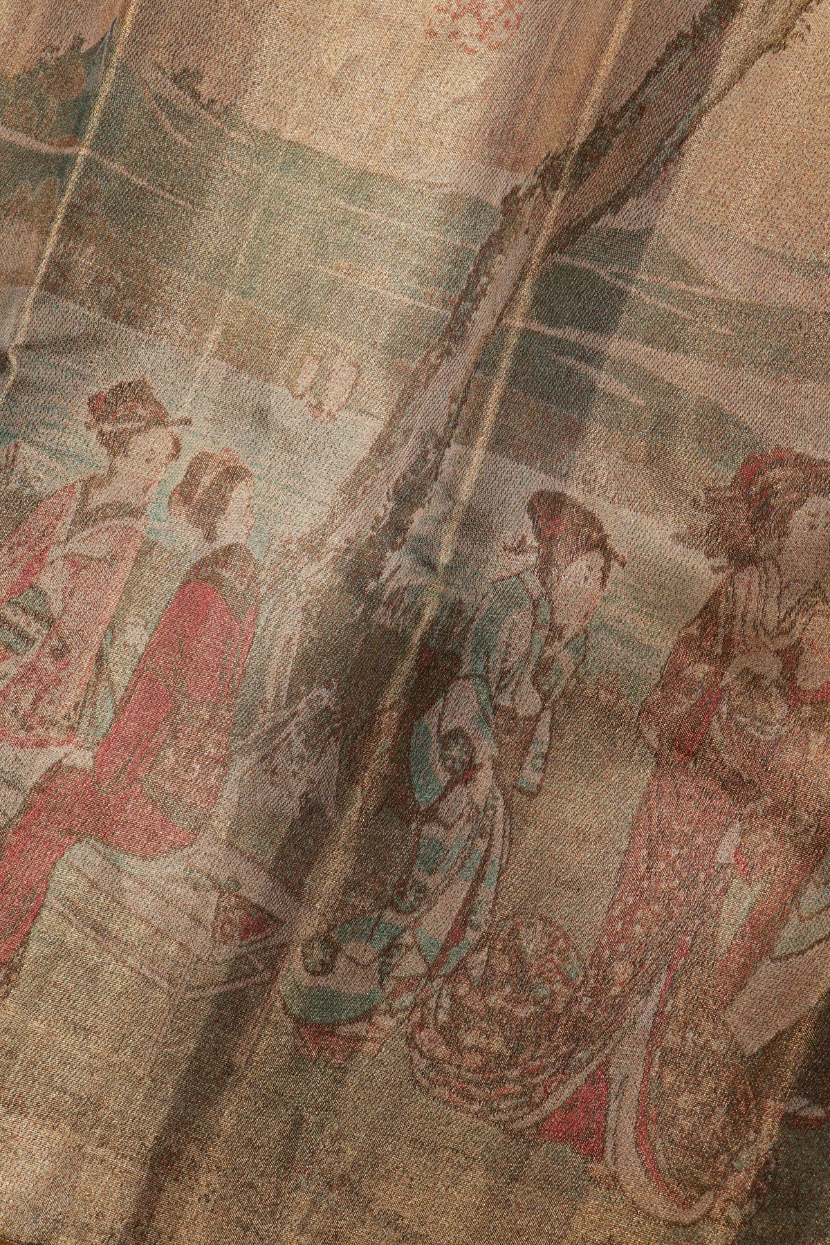 Multicolor Kanchivaram Tissue Saree