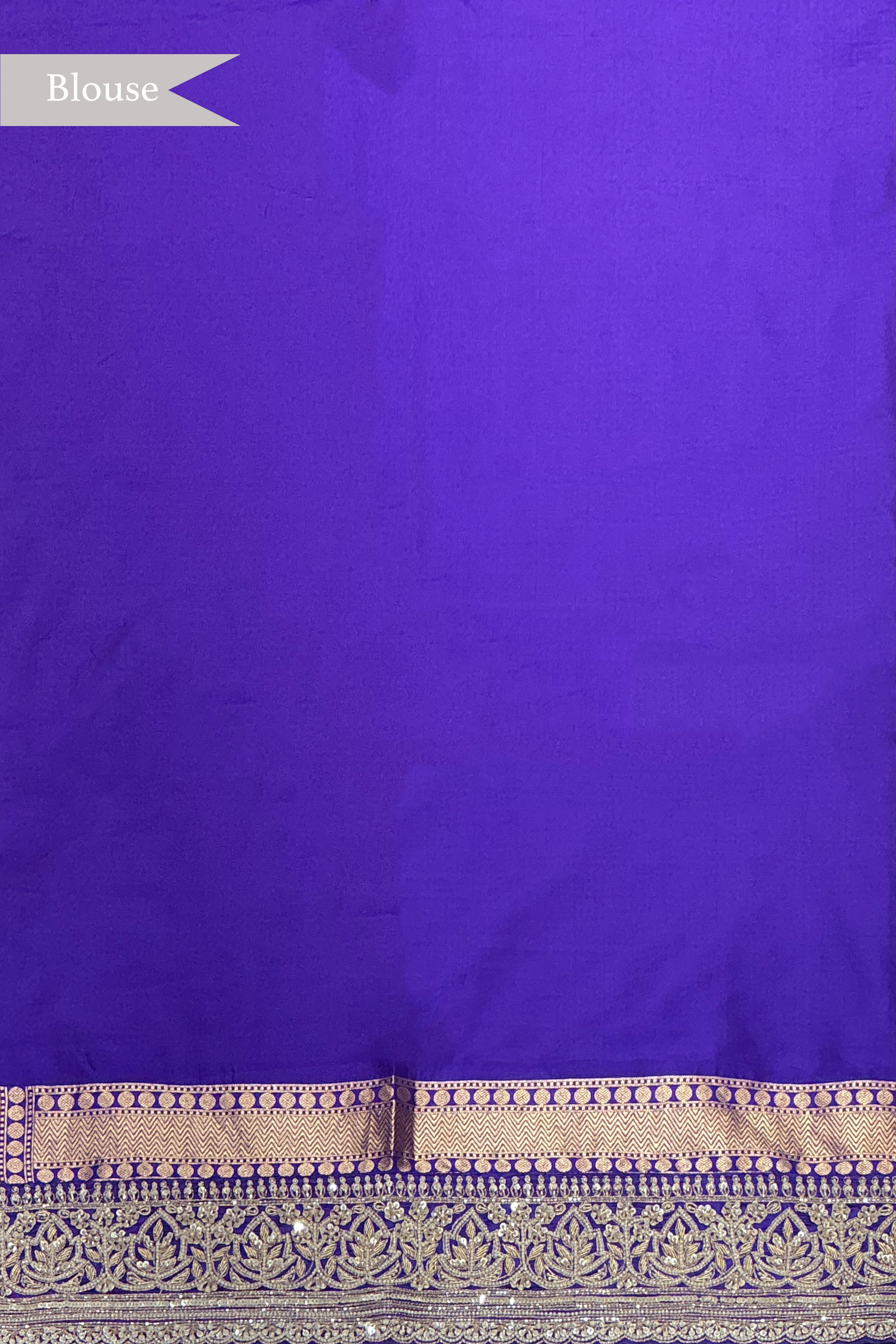Violet Banarasi Silk Saree