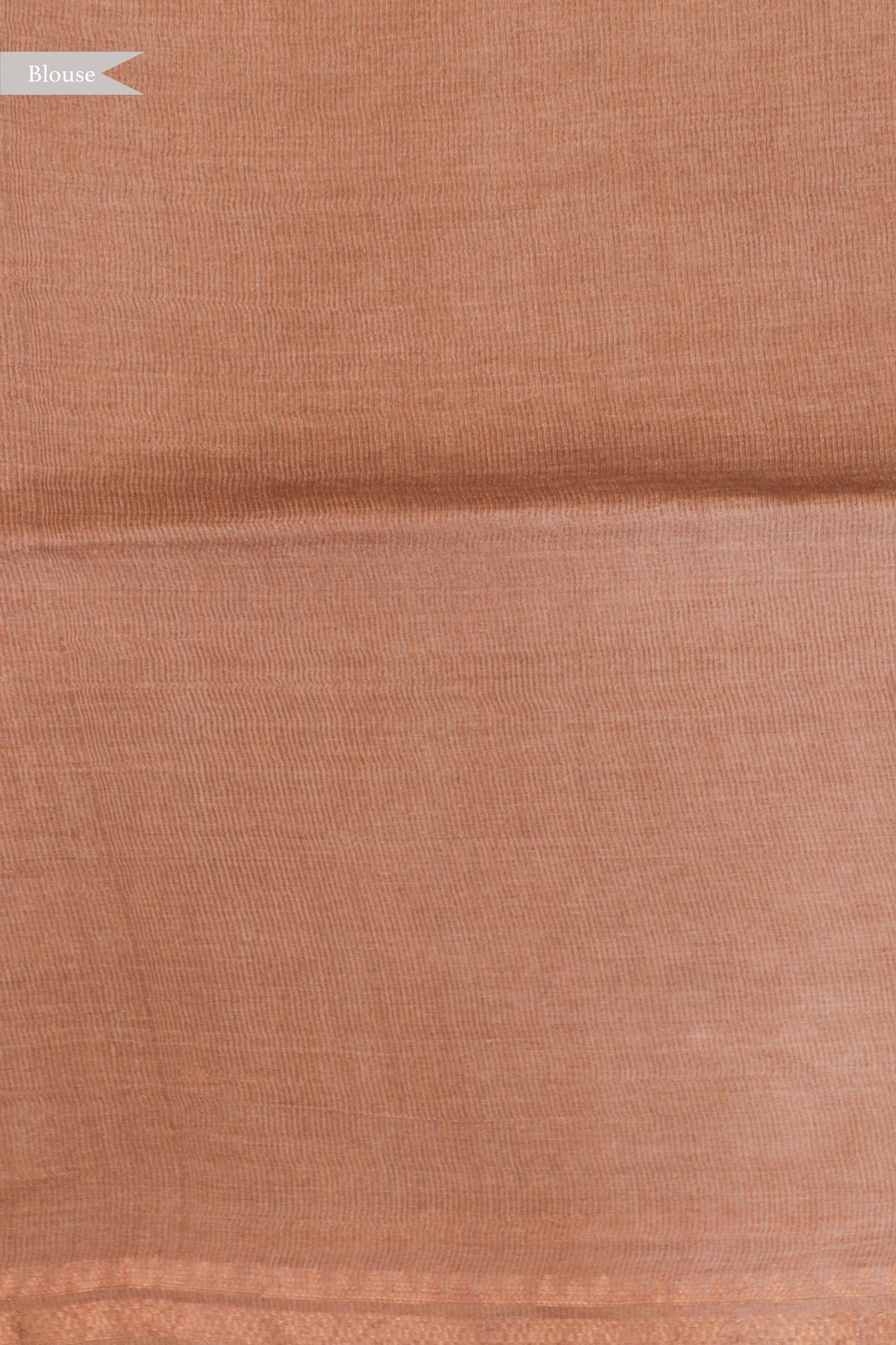 Peach Tussar Silk Saree