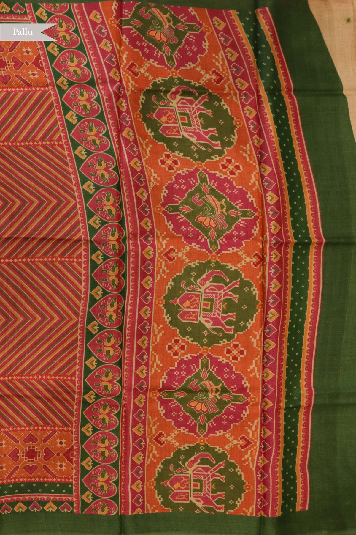 Multicolour Soft Tussar Silk Saree