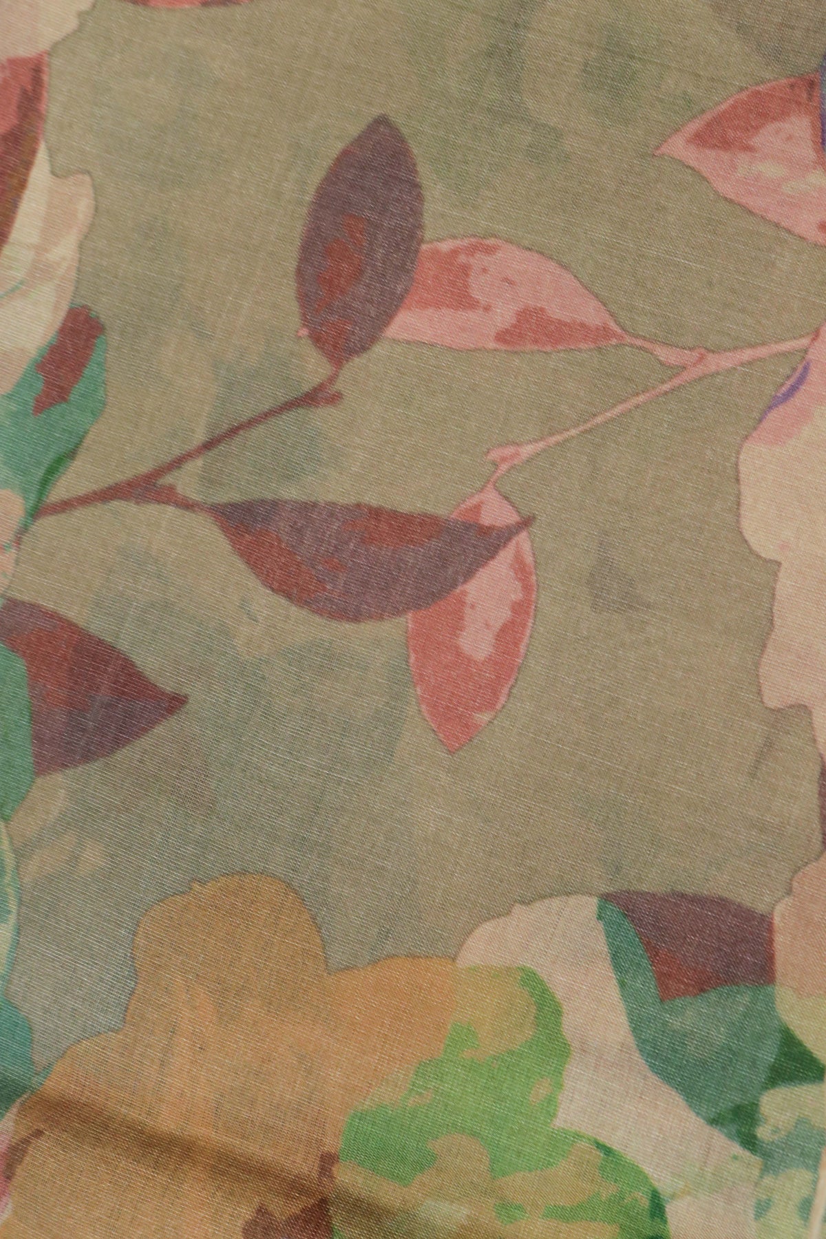 Sage Green Soft Tussar Silk Saree - Mokshaa