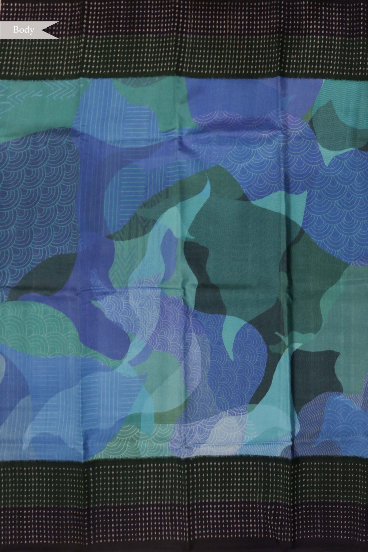Blue Patola Silk Saree