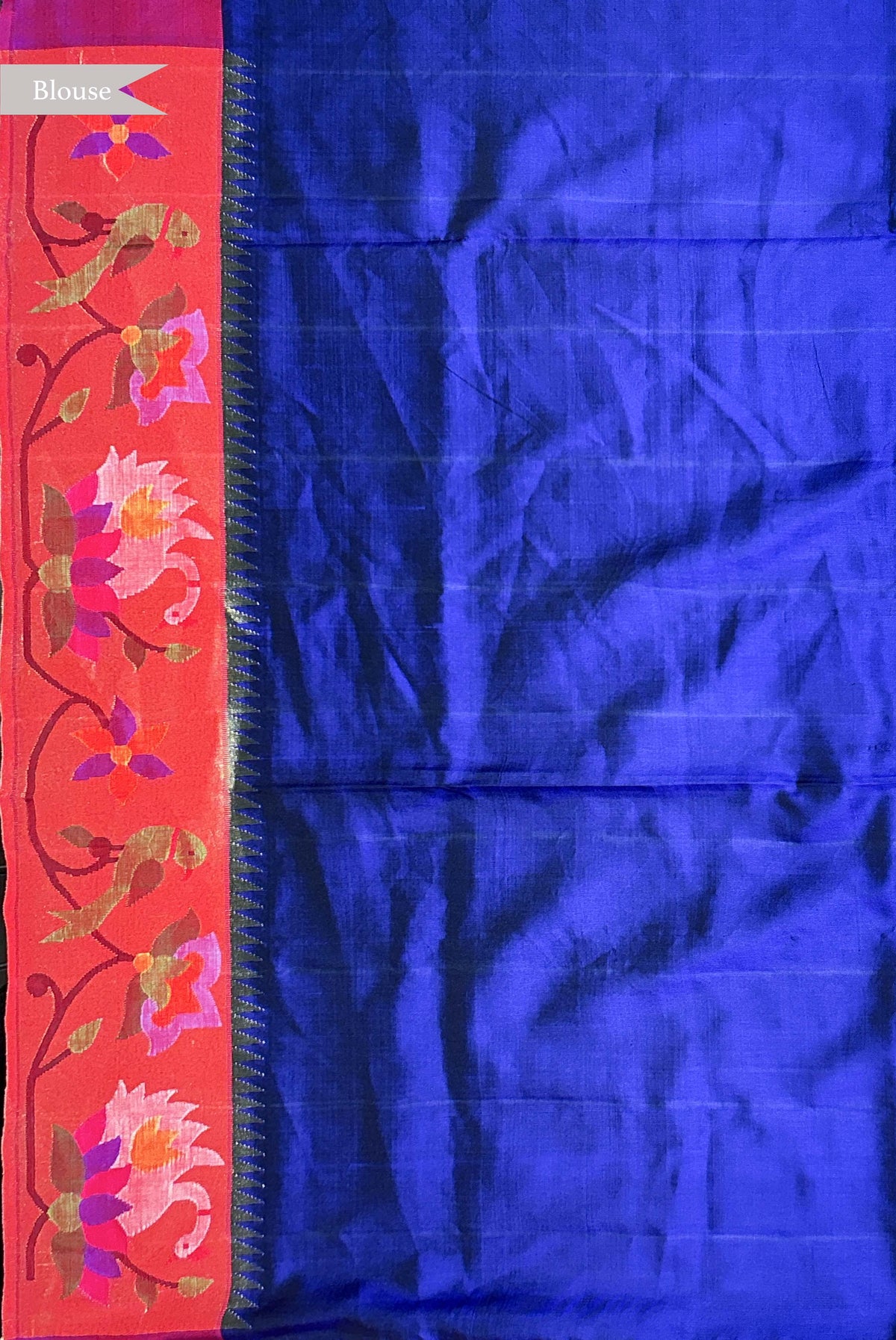 Purple Banarasi Silk Fusion Saree
