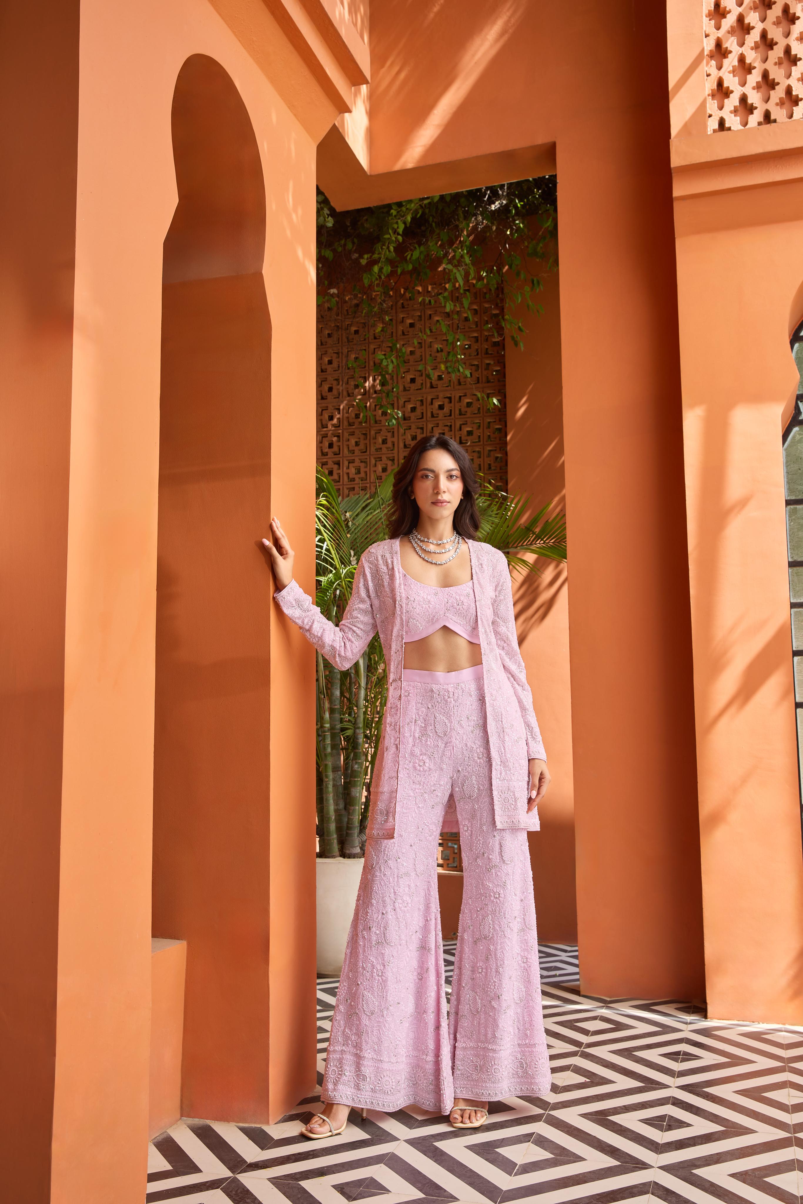 Blush Pink Palazzo Set