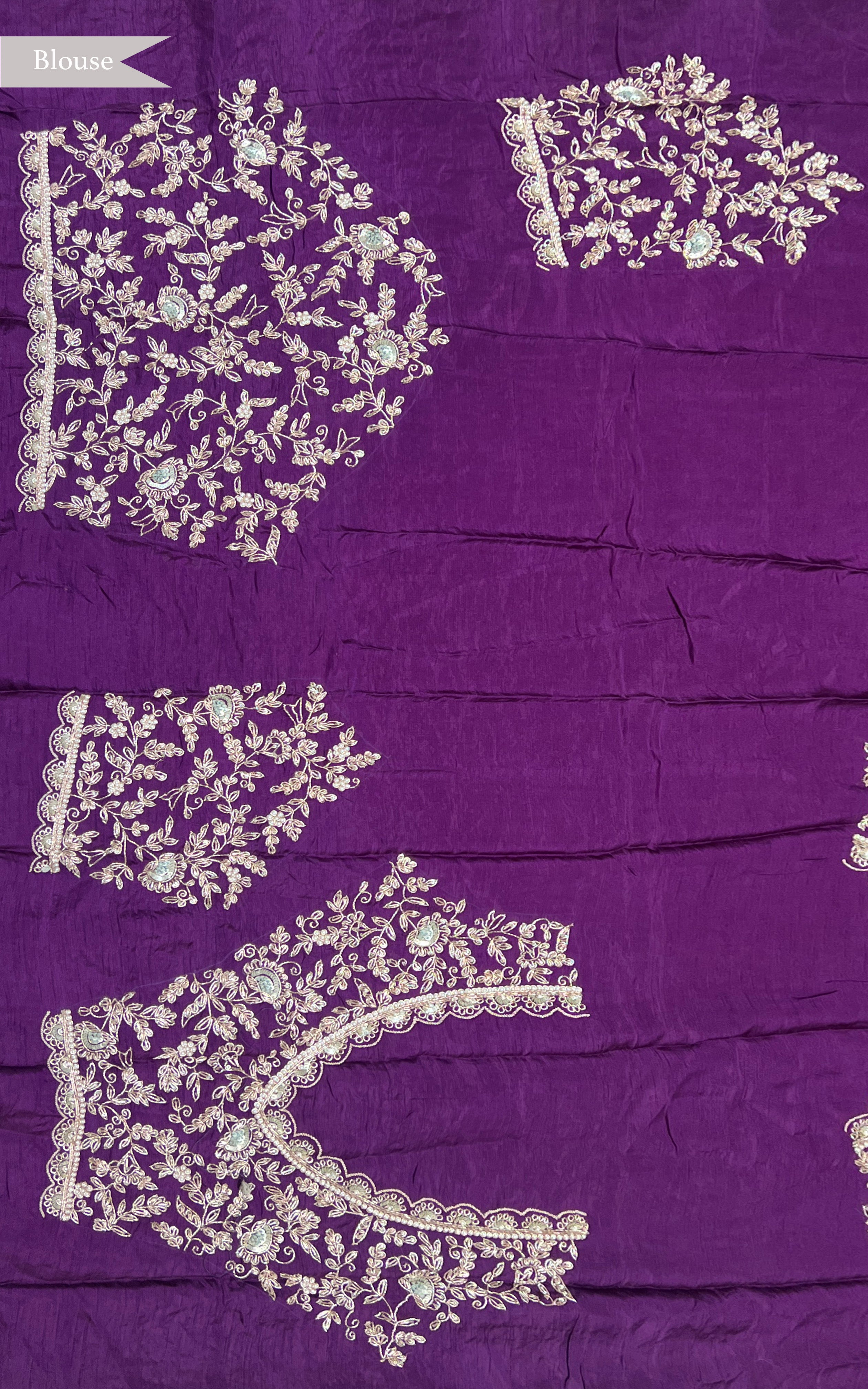 Purple Banarasi Silk Saree