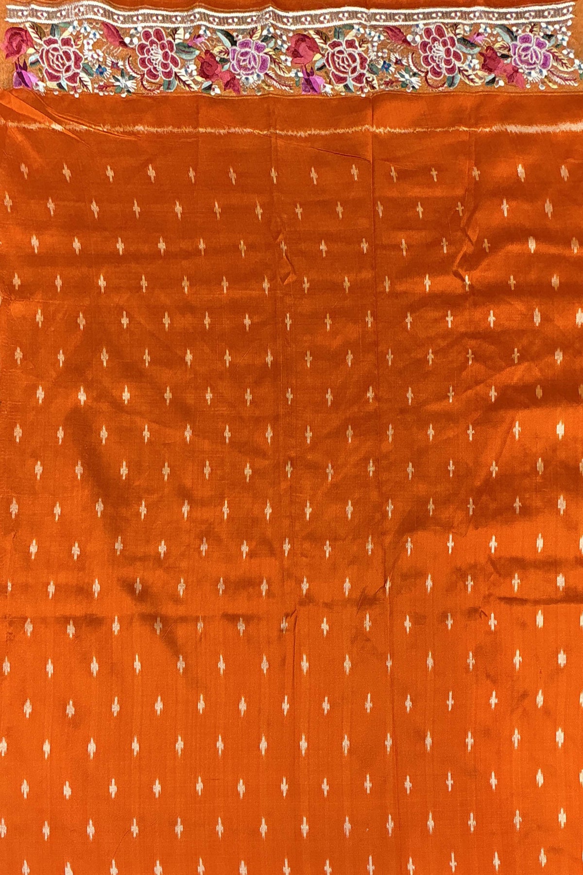 Orange Patola Silk Saree
