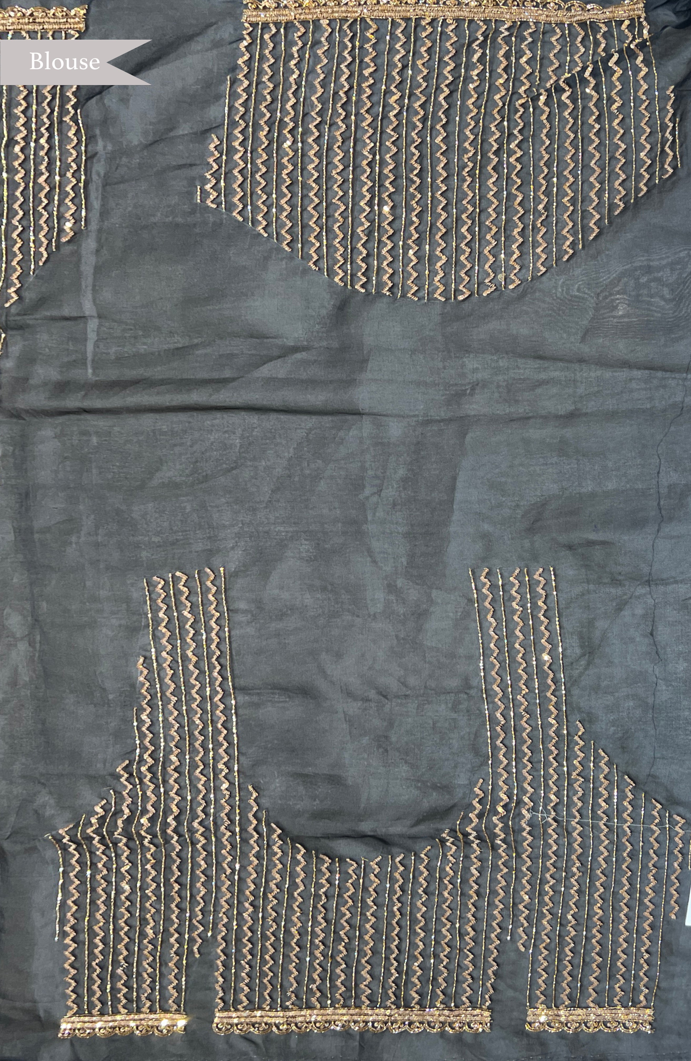 Black Organza Saree