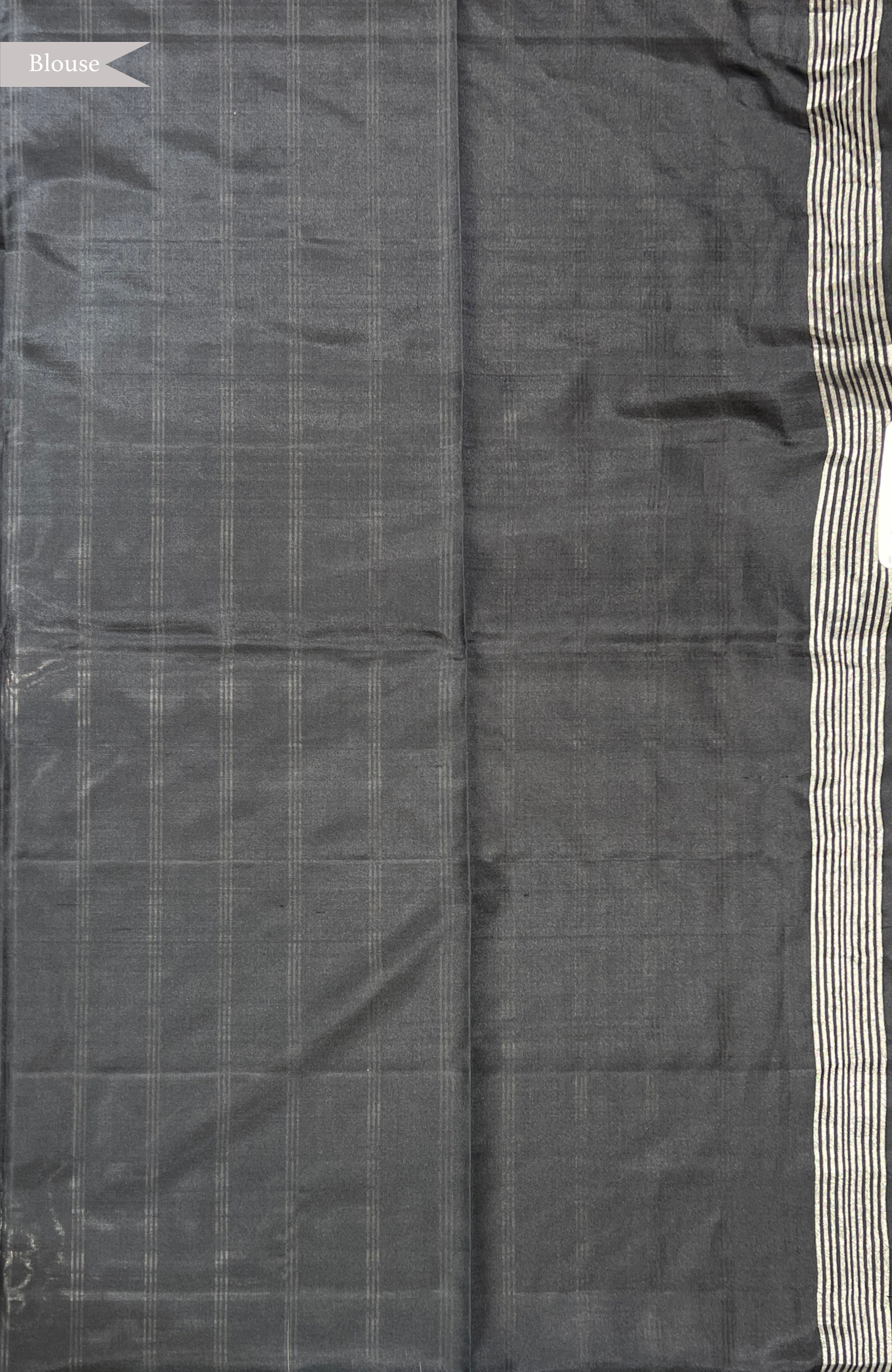 Pista Green Soft Silk Saree with Stripes & Contrast Butta Border