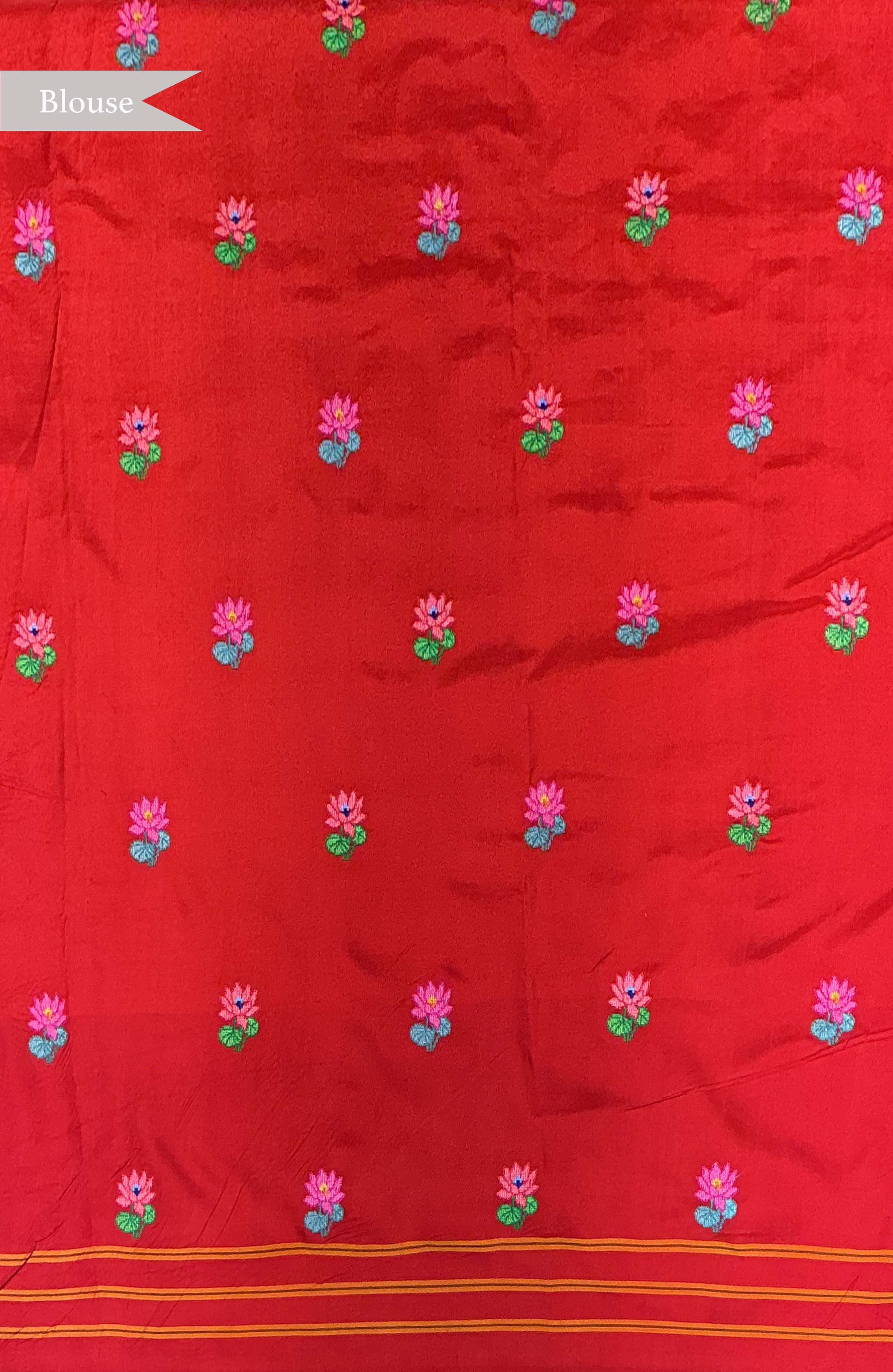 Light Yellow Patola Silk Saree