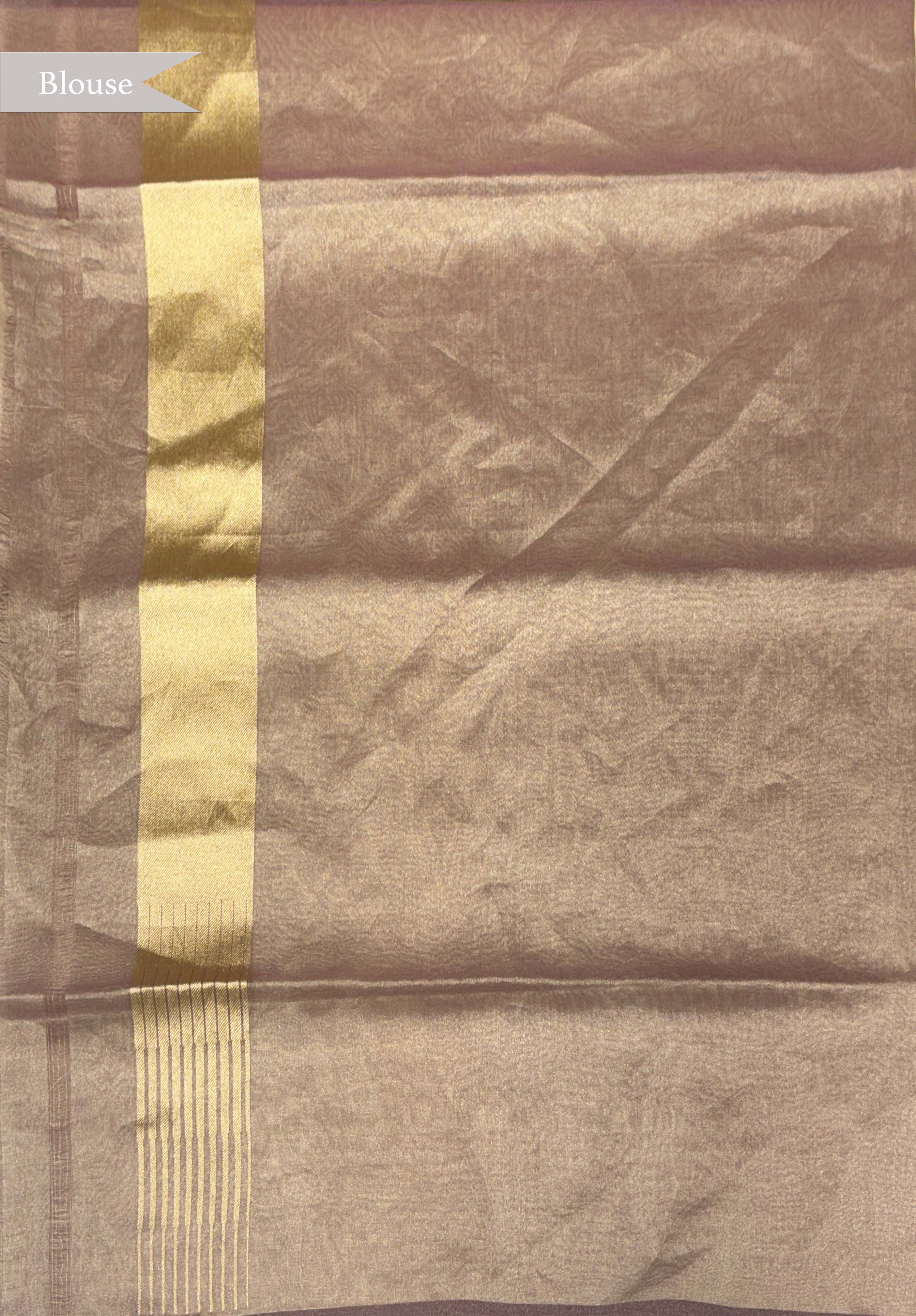 Lilac Banarasi Tissue Silk Multicolour Jaal Saree
