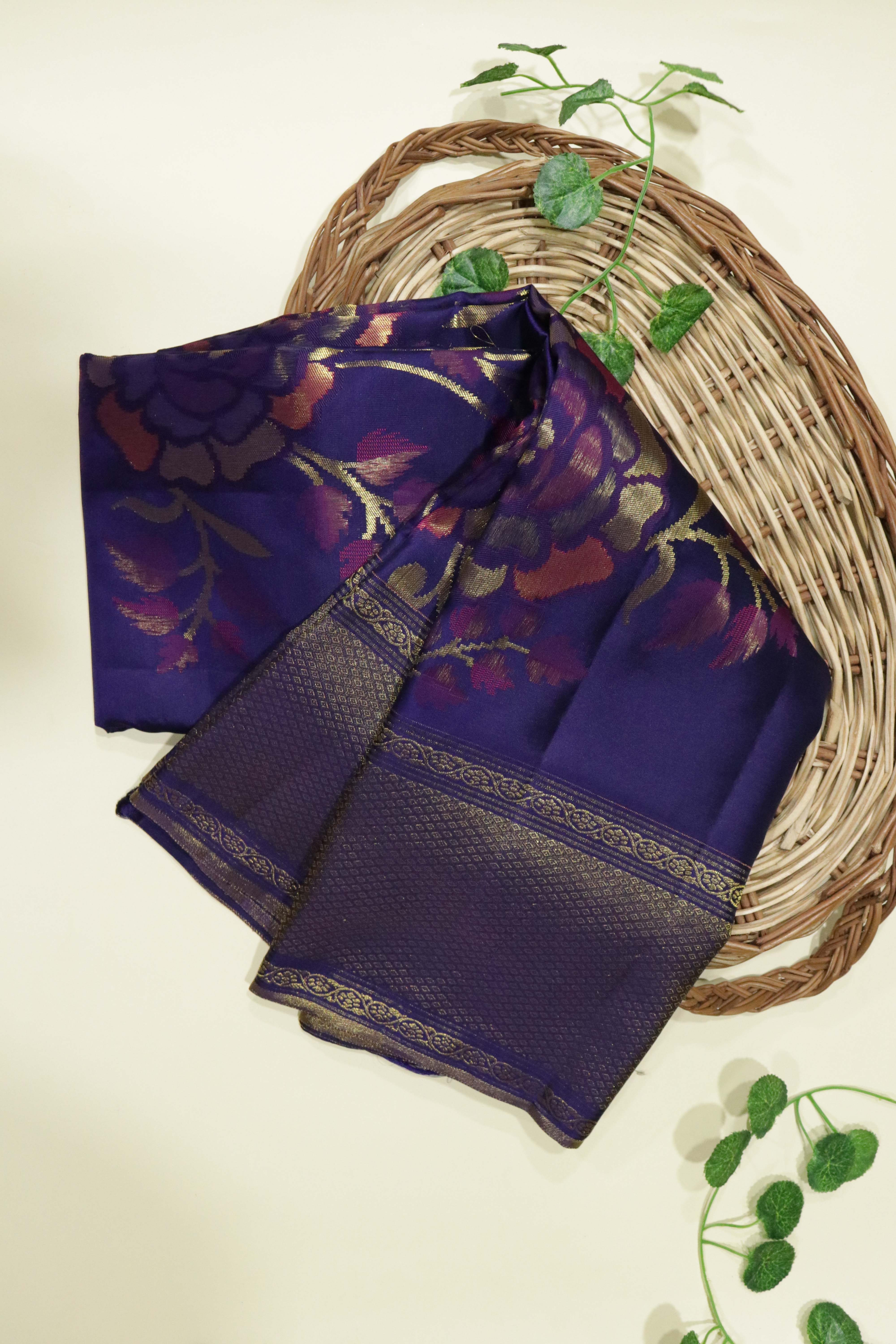 Royal Blue Kanchipuram Silk Saree