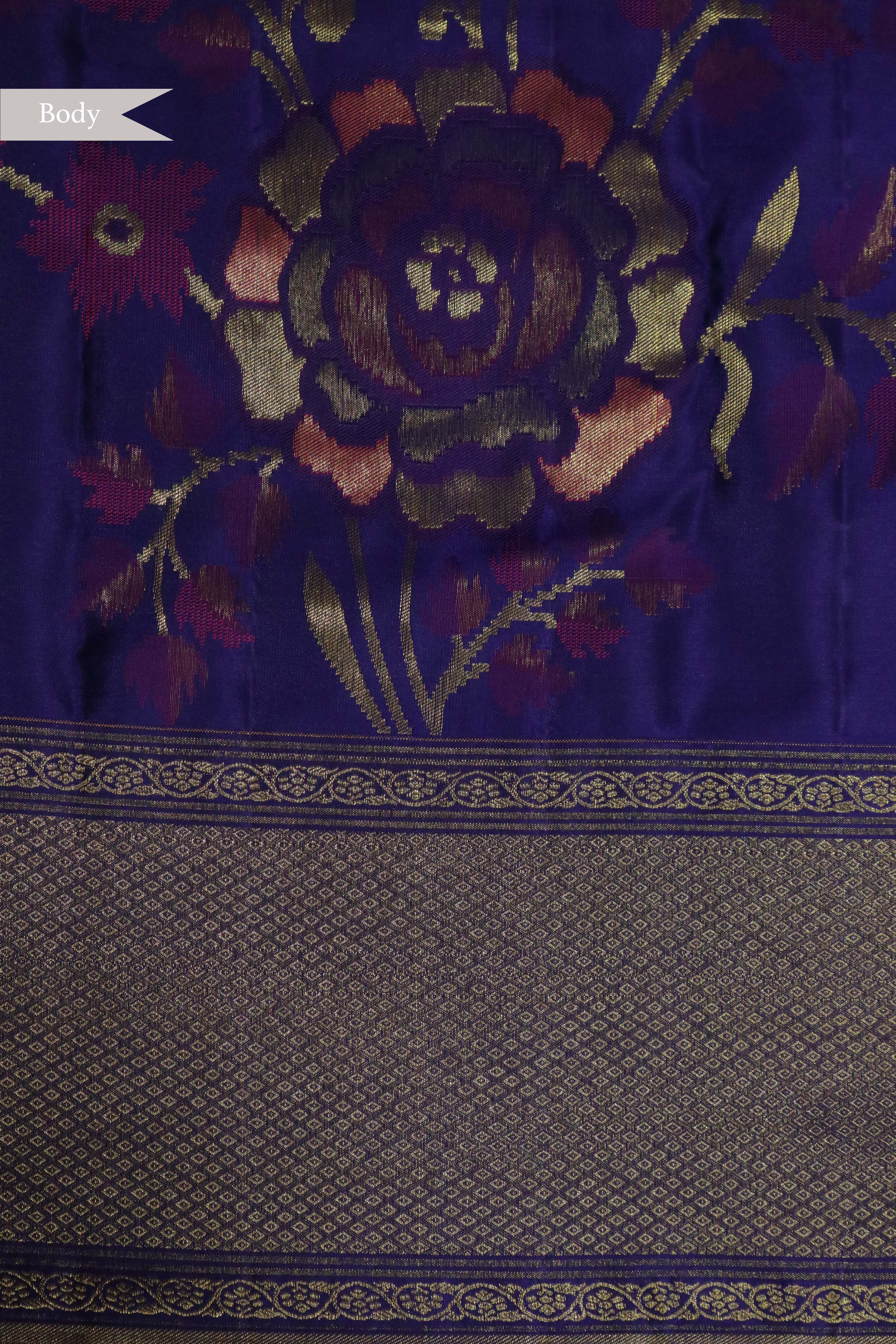 Royal Blue Kanchipuram Silk Saree